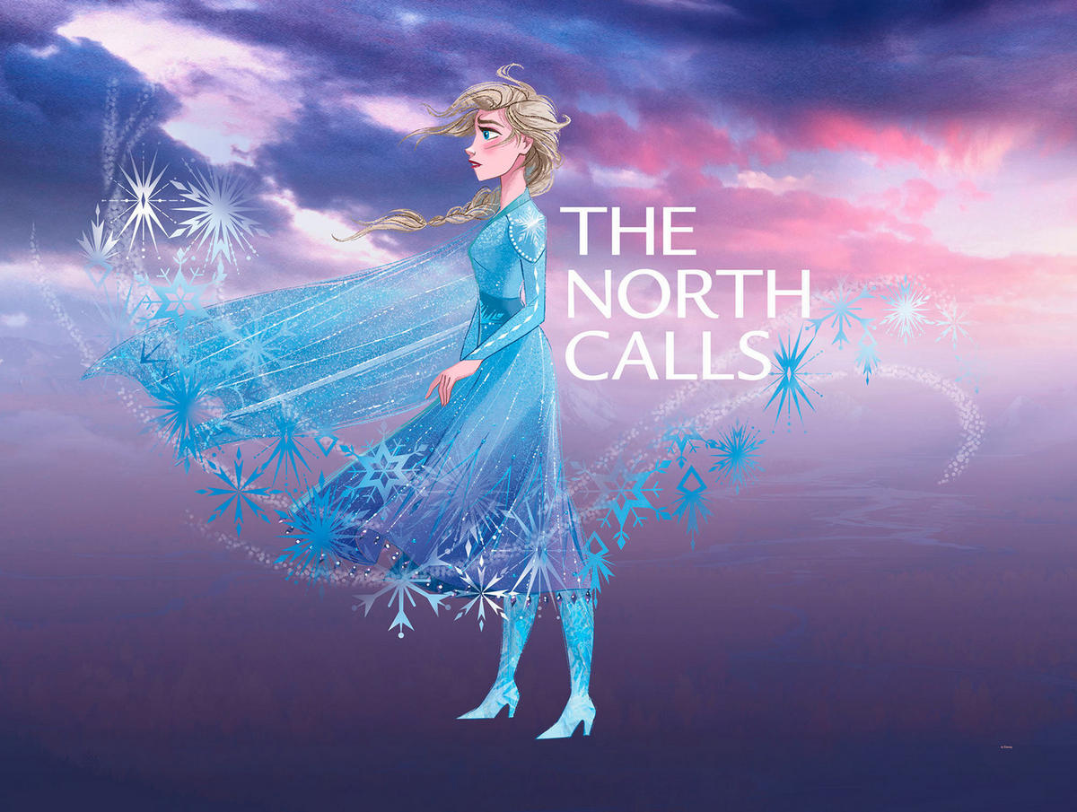 Komar Poster Frozen Elsa The North Calls Disney B/L: ca. 40x30 cm Frozen Elsa The North Calls - (40,00/30,00cm) - Komar