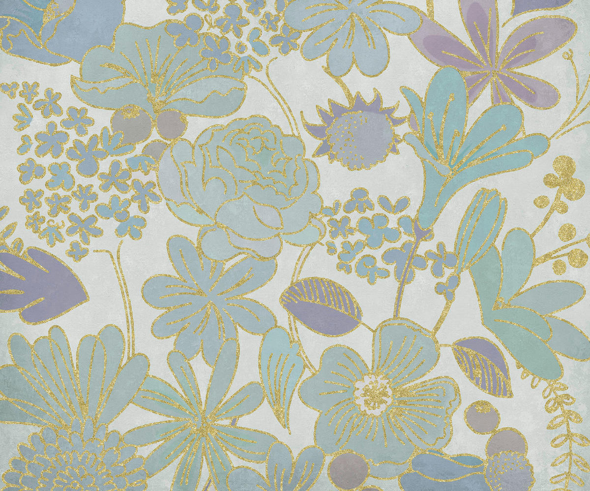 Komar Fototapete Groovy Bloom B/L: ca. 300x250 cm Groovy Bloom - (300,00/250,00cm) - Komar