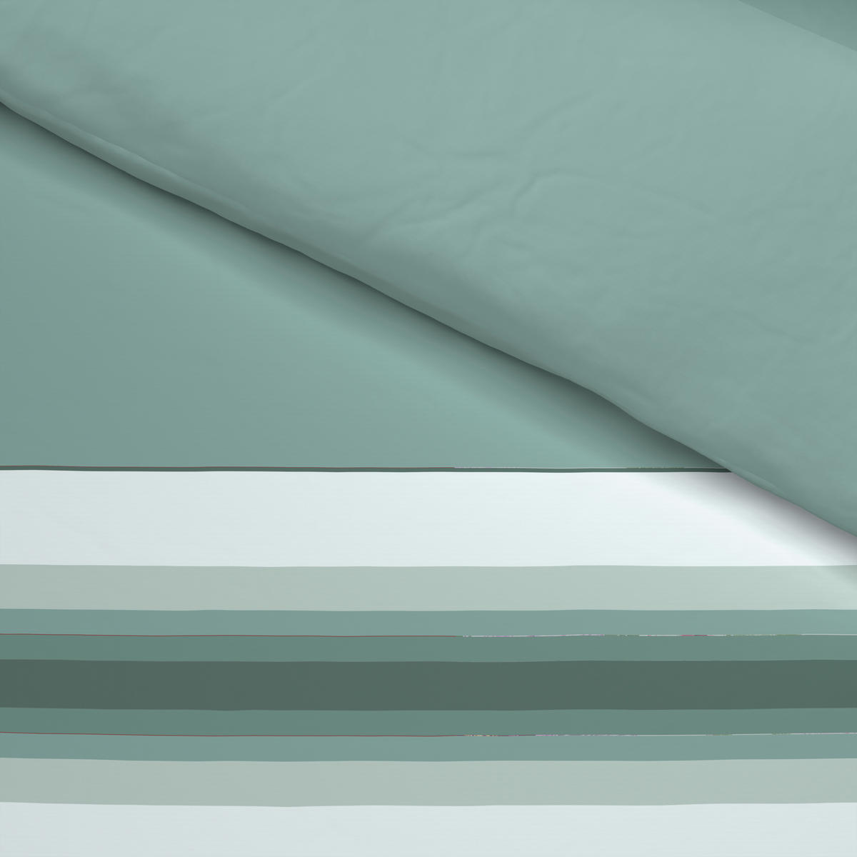 Baumwoll Bettwäsche Renforce Bettwäsche_Renforce Streifen mint - mint (135,00/200,00cm)