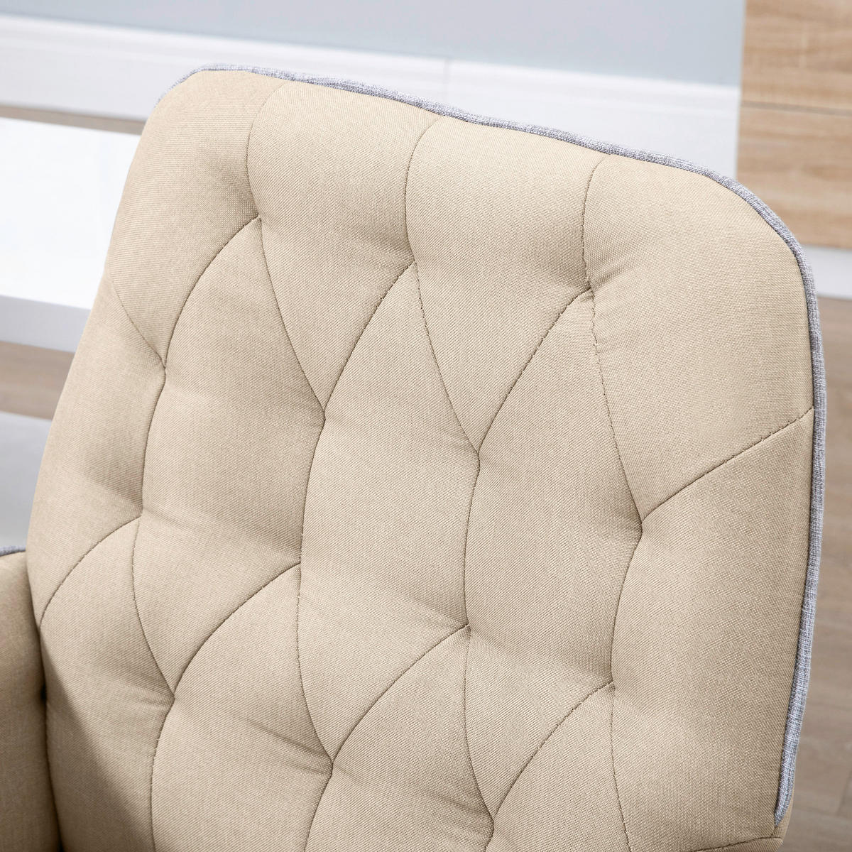 Drehstuhl 921-103BN beige 921-103BN - beige (66,00/89,50/69,00cm) - Vinsetto