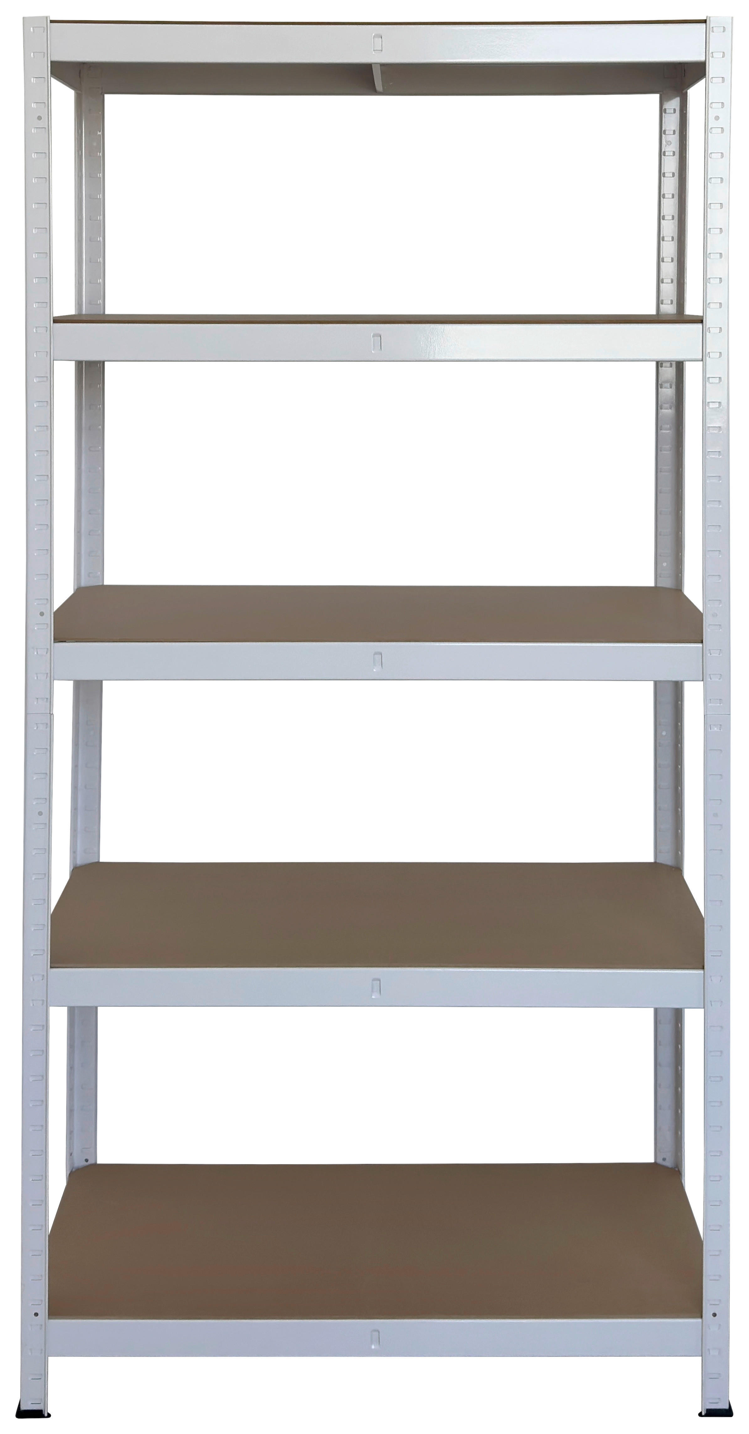 Schwerlaststeckregal weiß B/H/T: ca. 90x180x40 cm Schwerlaststeckregal 180x90x40cm W - weiß (90,00/180,00/40,00cm)