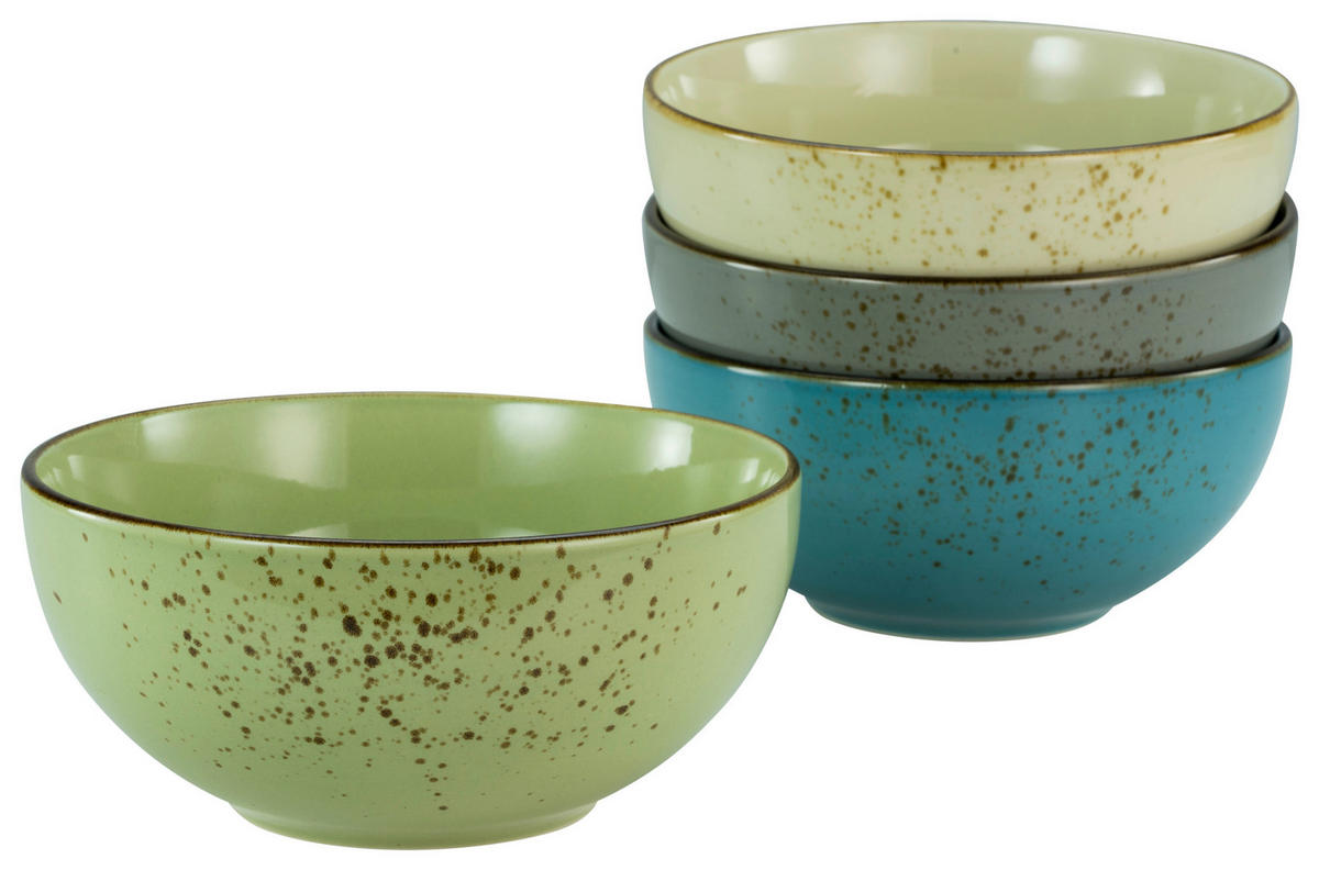 CreaTable Buddhabowl-Set Nature Collection multicolor Keramik 4 tlg. Nature Collection - multicolor - CreaTable