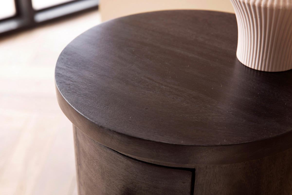 Sideboard schwarz B/H/T: ca. 34x85x34 cm Sideboard - schwarz (34,00/85,00/34,00cm) - Wohnling