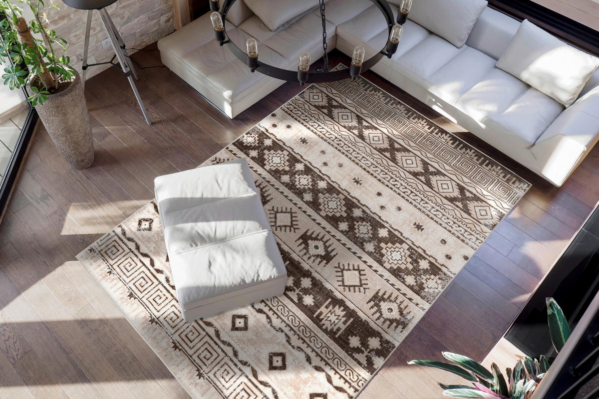 360Living Teppich Ariya taupe B/L: ca. 80x150 cm Ariya - taupe (80,00/150,00cm) - 360Living