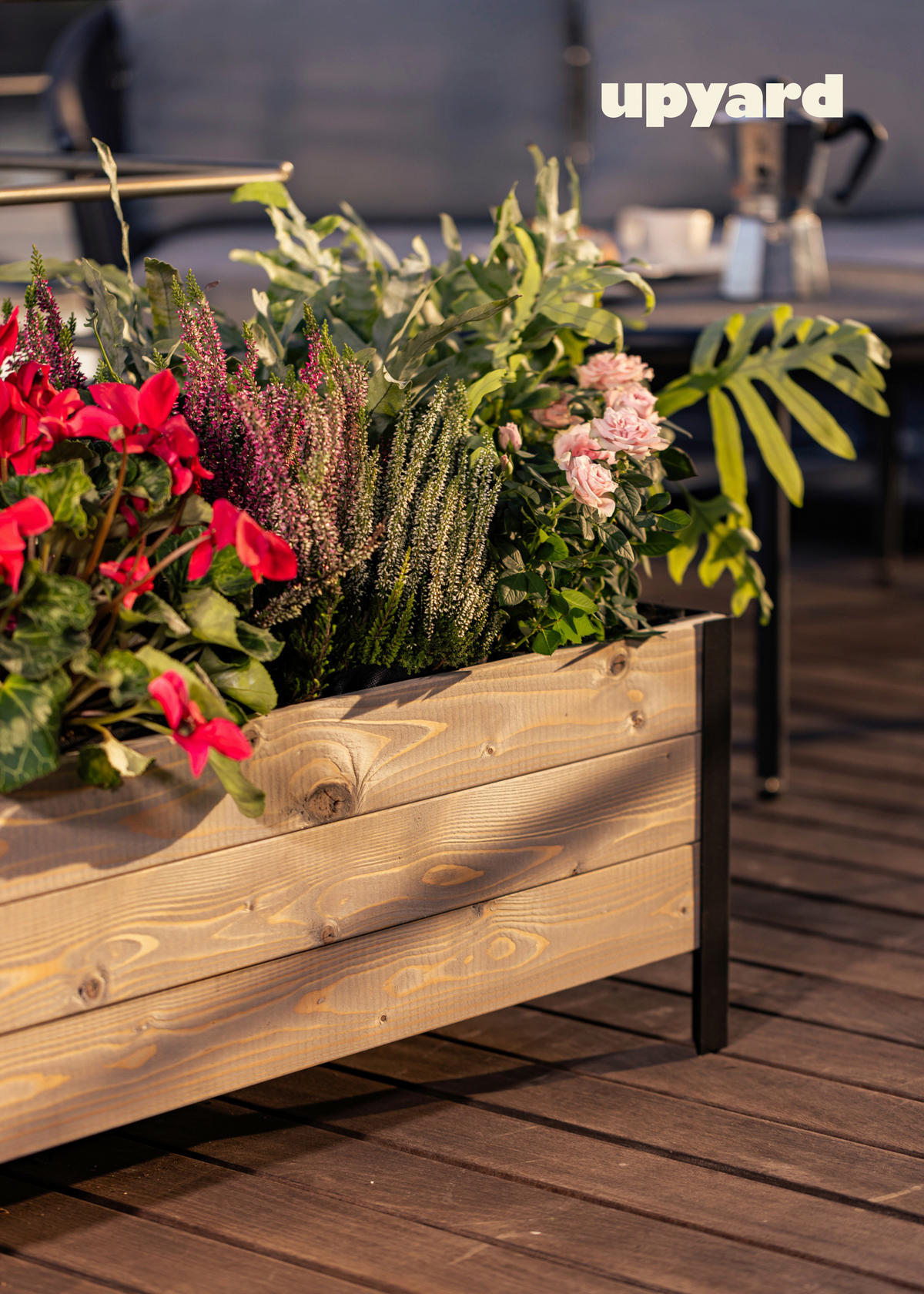 UPYARD Hochbeet MODERN grau Holz B/H/L: ca. 36x32x78 cm MODERN - grau (78,00/36,00/32,00cm) - UPYARD
