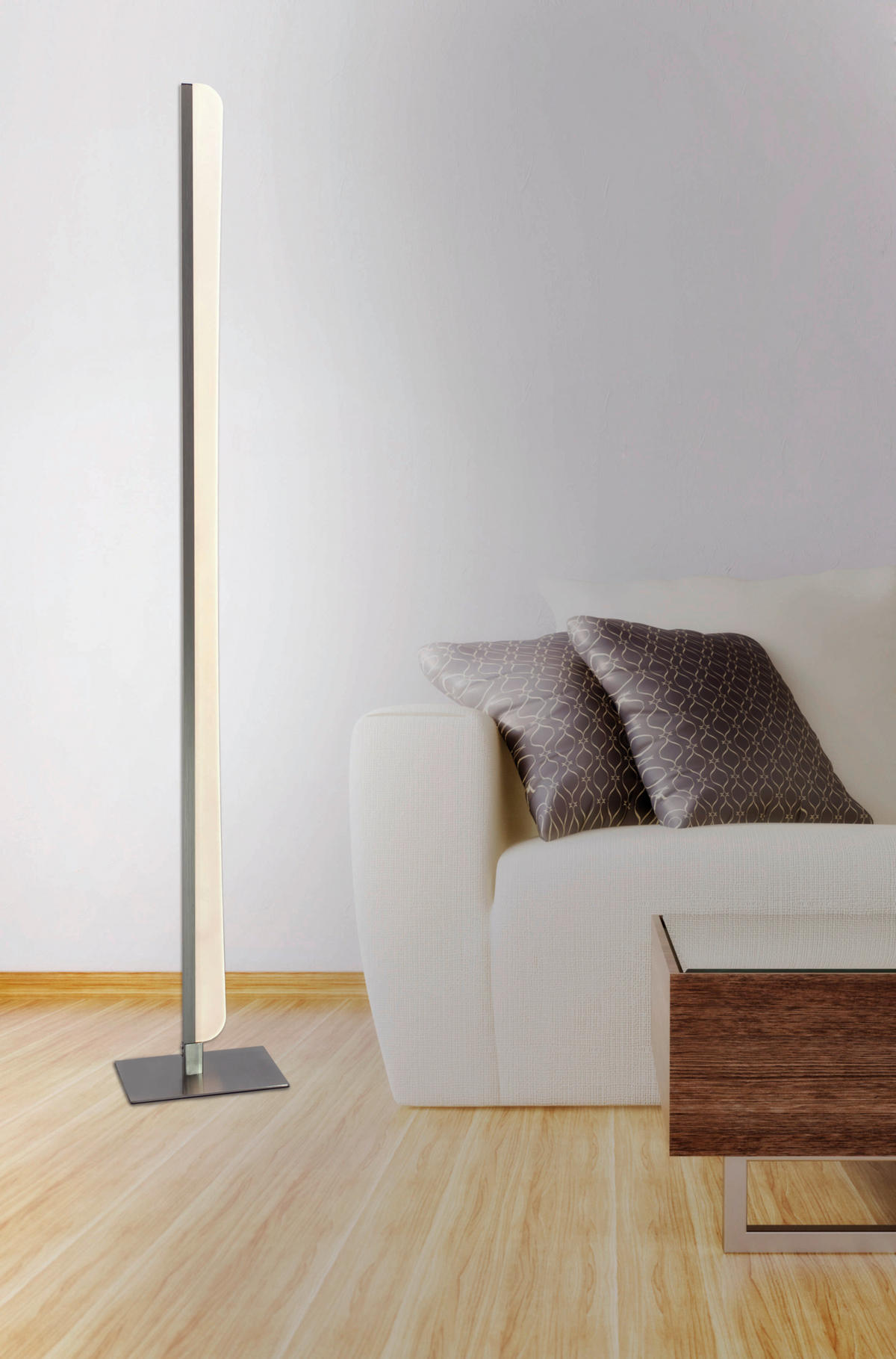 Näve Leuchten LED-Leuchten 2052242 Chrom Kunststoff Metall B/H/T: ca. 20x125x14 cm 1 Brennstellen Bones - Chrom (20,00/125,00/14,00cm) - Näve Leuchten