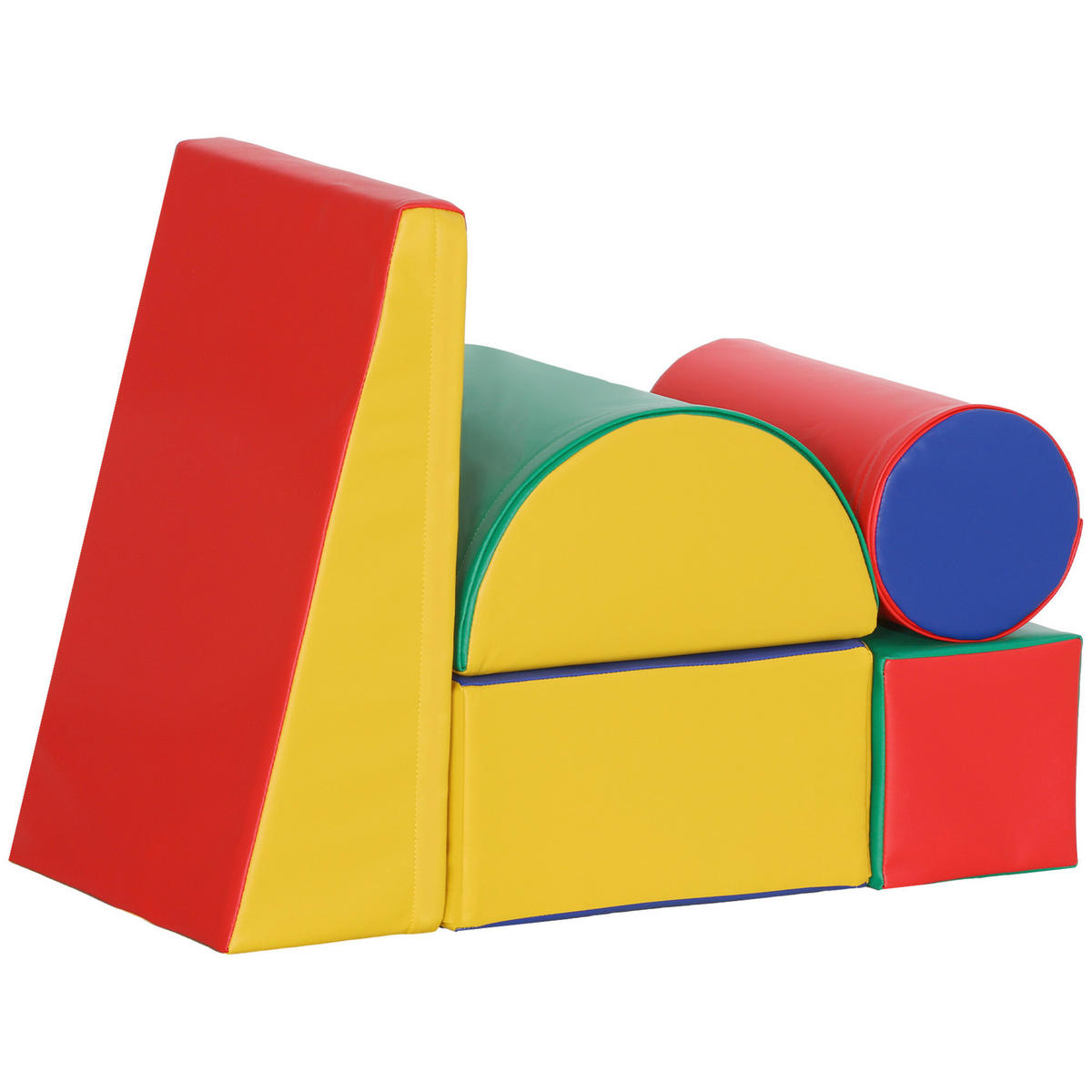 HOMCOM Bausteinset B/H/L: ca. 40,6x20,3x40,6 cm Bausteinset - multicolor (40,60/40,60/20,30cm) - HOMCOM