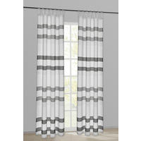 Kombivorhang Lotti weiß B/L: ca. 140x175 cm Lotti - weiß/grau (140,00/175,00cm) - POCOline