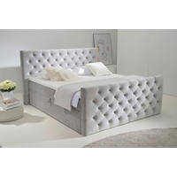 Boxbett Glow Silbergrau Liegefläche B/L: ca. 180x200 cm Glow - Silbergrau (200,00/117,00/224,00cm)