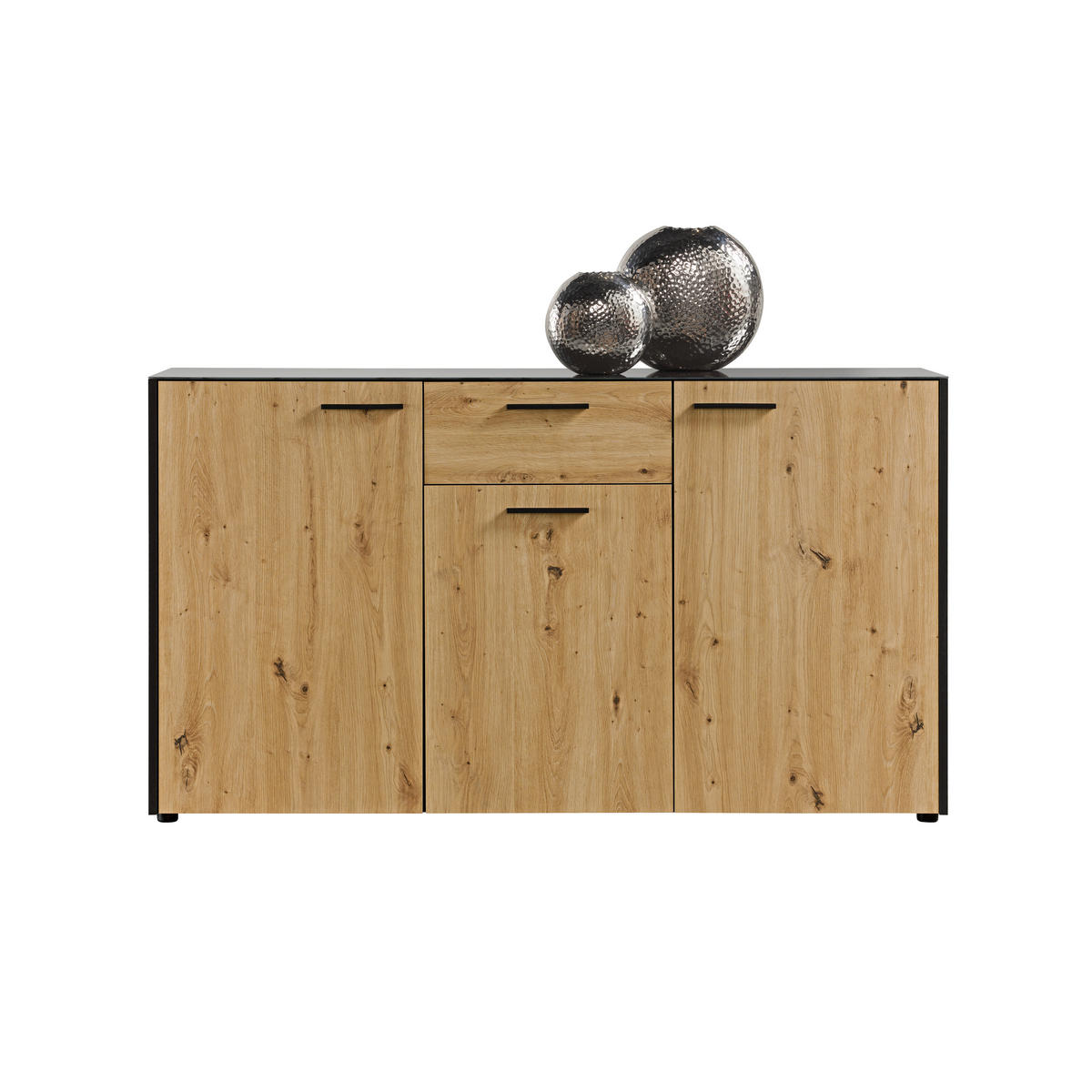 Kommode Panama B/H/T: ca. 145x83x34 cm Panama - Eiche/anthrazit (145,00/83,00/34,00cm)