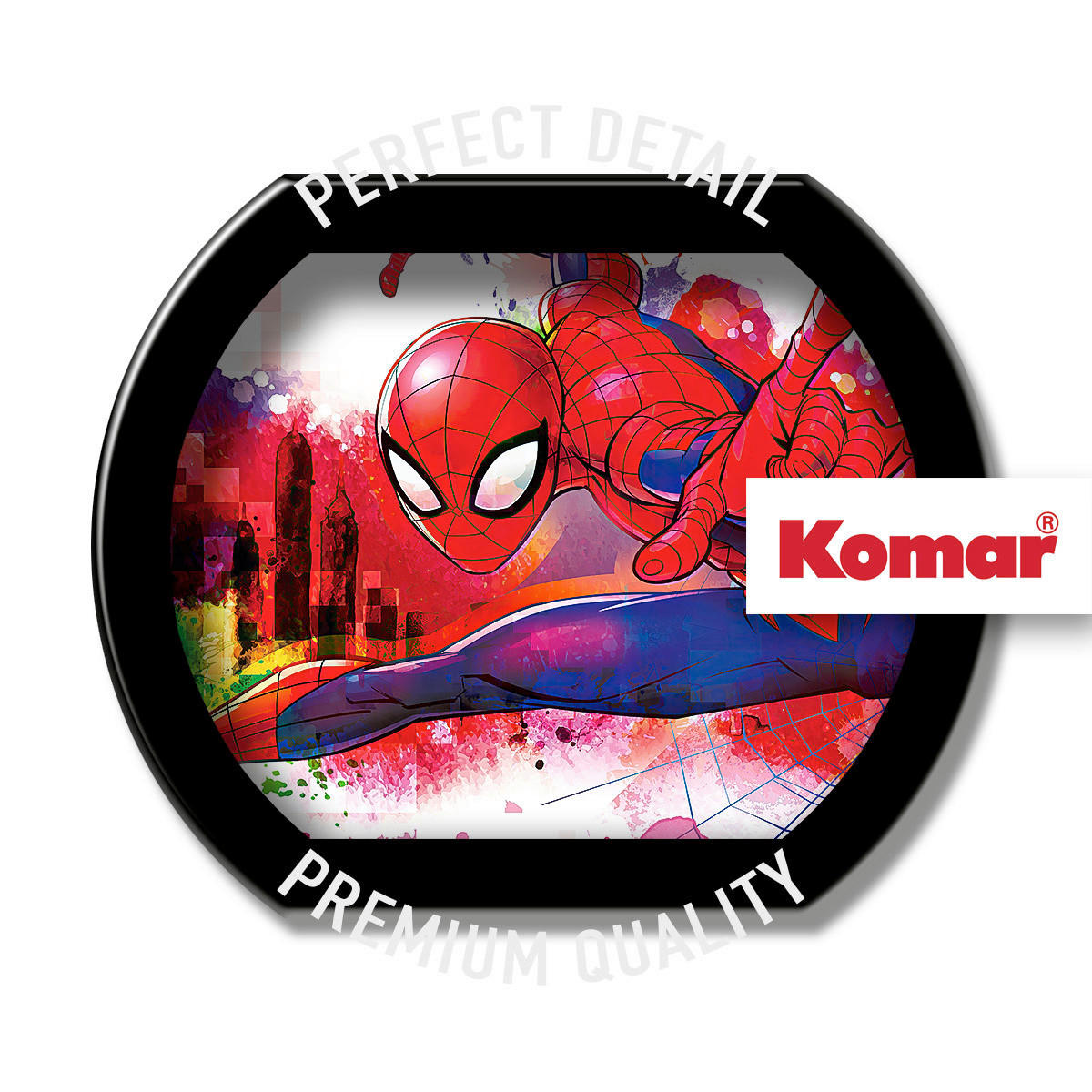 Komar Fototapete Spider-Man Graffiti Art 4-4123 multicolor B/H: ca. 368x127 cm Spider-Man Graffiti Art 4-4123 - multicolor (368,00/127,00cm) - Komar
