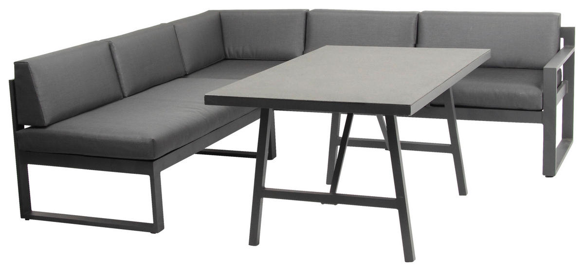 Acamp Loungeset Signature anthrazit Aluminium B/H/T: ca. 214x66x80 cm Signature - anthrazit (214,00/66,00/80,00cm) - Acamp