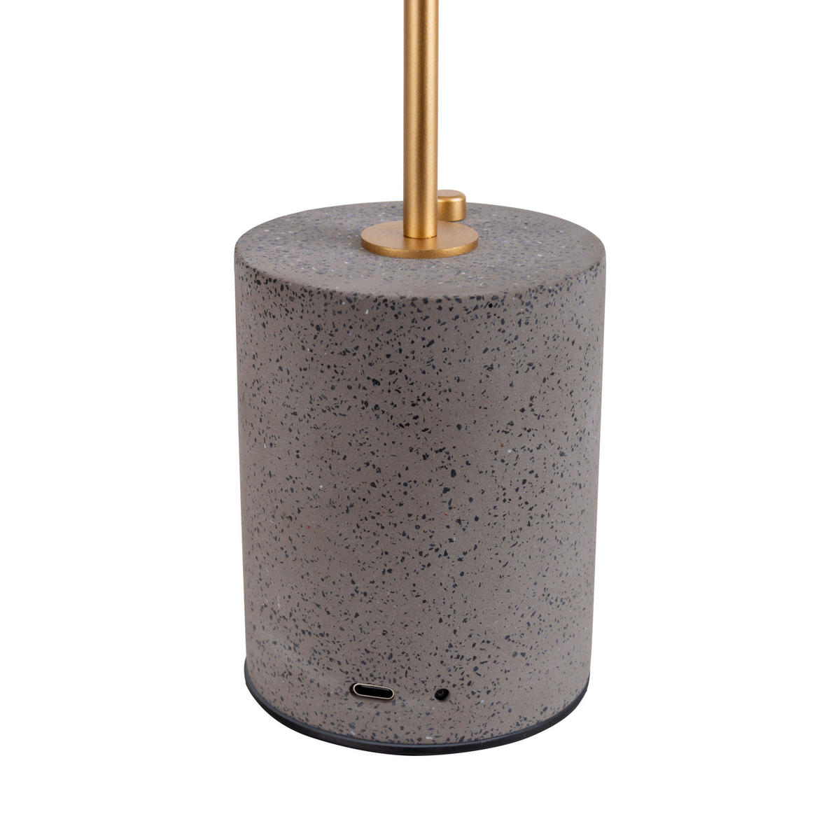 Näve Leuchten Tischleuchte 5306416 grau Kunststoff Metall Zement B/H/T: ca. 15x30x15 cm null 1 Brennstellen Seta - grau (15,00/30,00/15,00cm) - Näve Leuchten