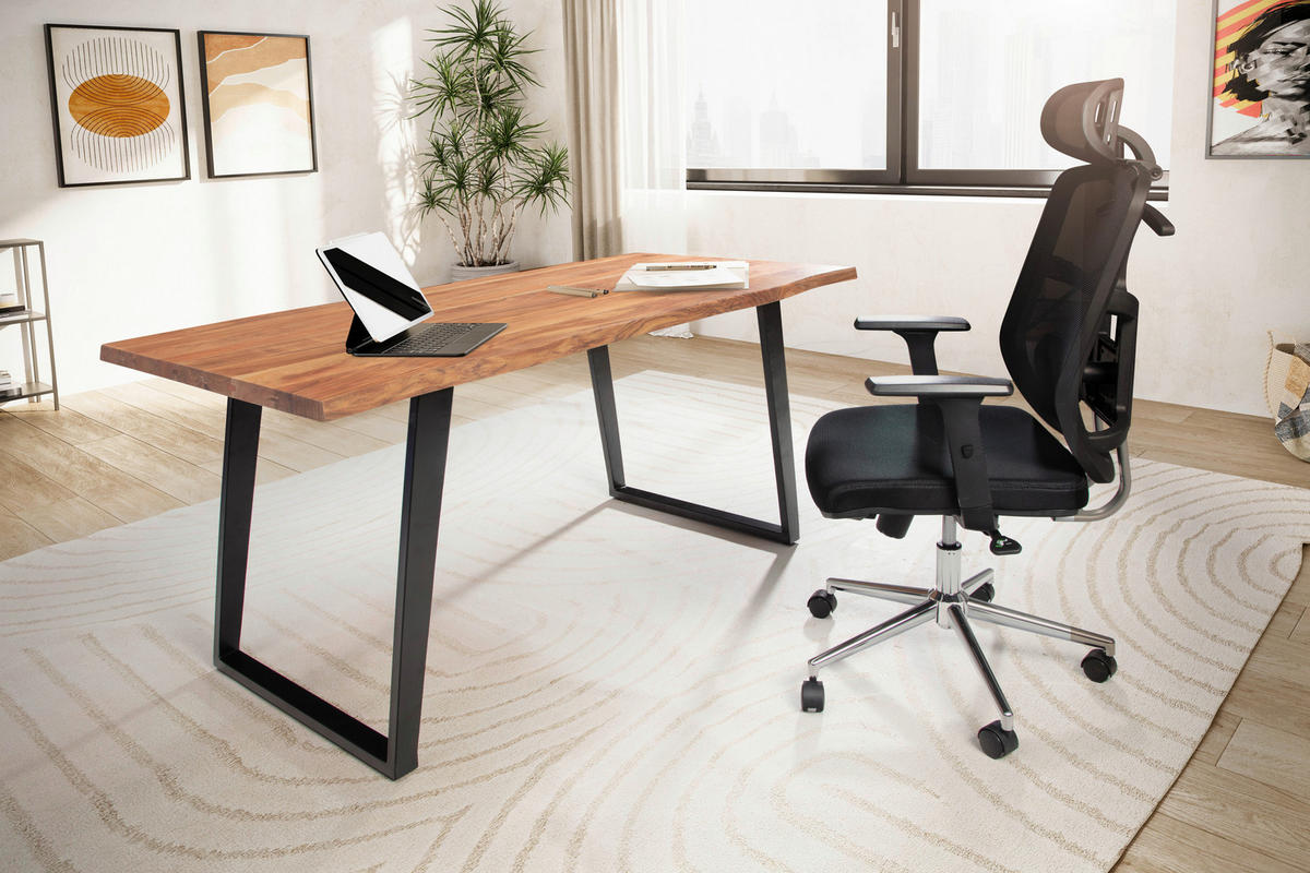 Schreibtisch B/H/T: ca. 180x76x90 cm Schreibtisch - (180,00/76,00/90,00cm) - Wohnling