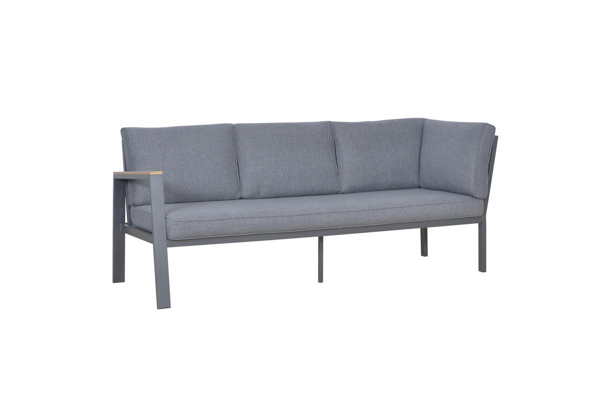 Loungeset grau Alu Loungeset_Rhodos_5tlg. - grau