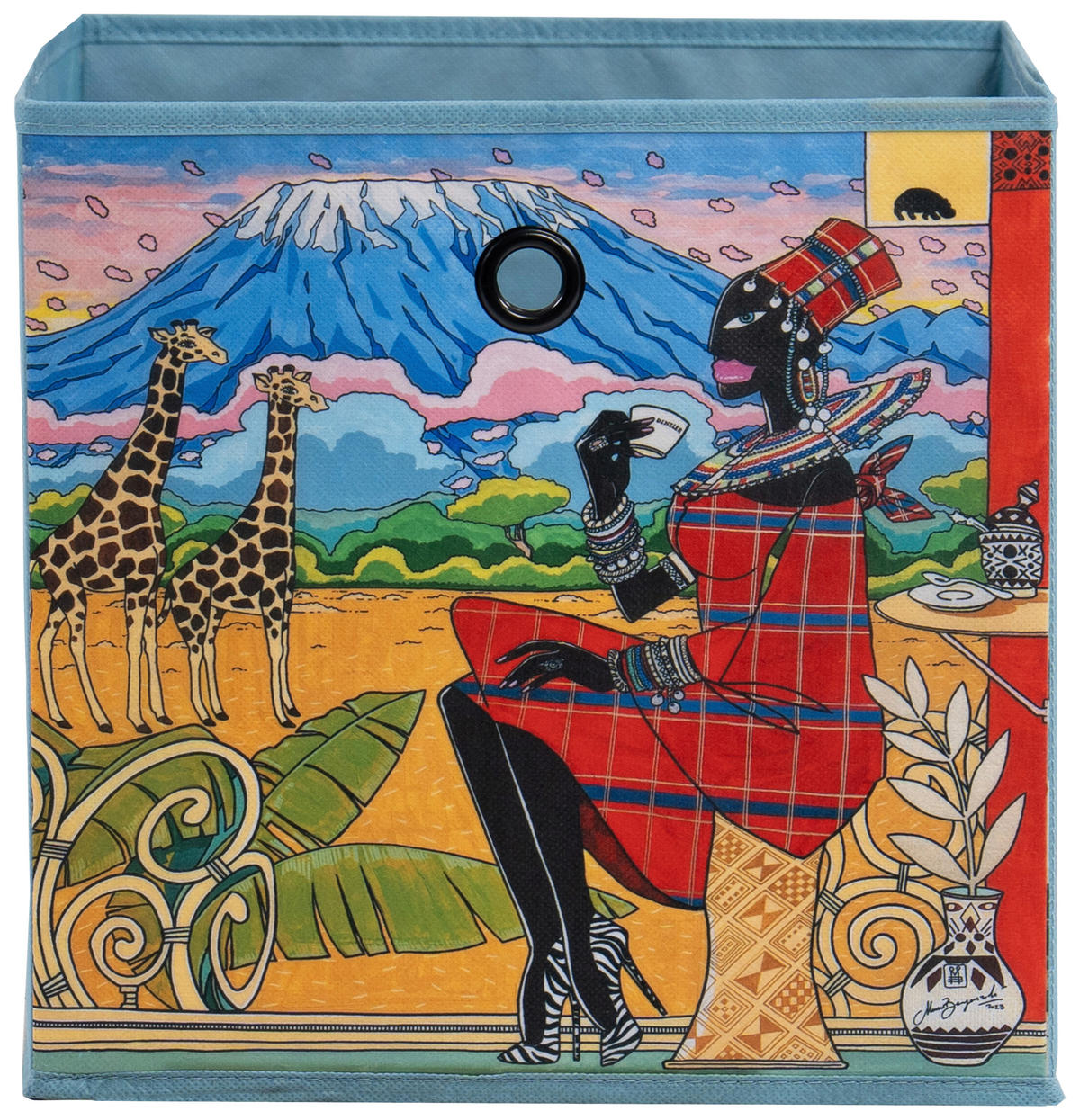 Stoffbox Stoffbox hellblau B/H/T: ca. 32x32x32 cm Stoffbox - bunt (32,00/32,00/32,00cm)