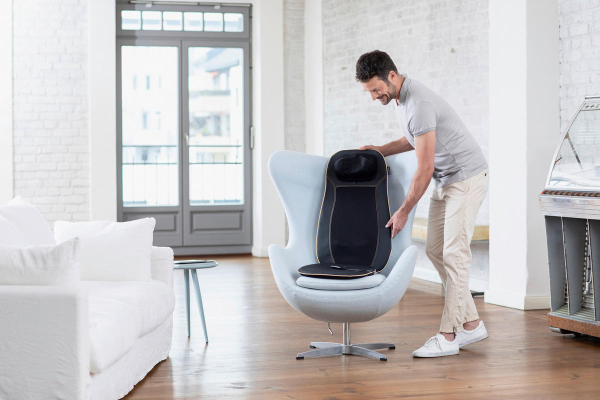 medisana Massagesitzauflage 88930 schwarz anthrazit Stoff Kunststoff B/H/L: ca. 40x9x118 cm ca. 48 W Massagesitzauflage 88930 - schwarz/anthrazit (118,00/40,00/9,00cm) - medisana