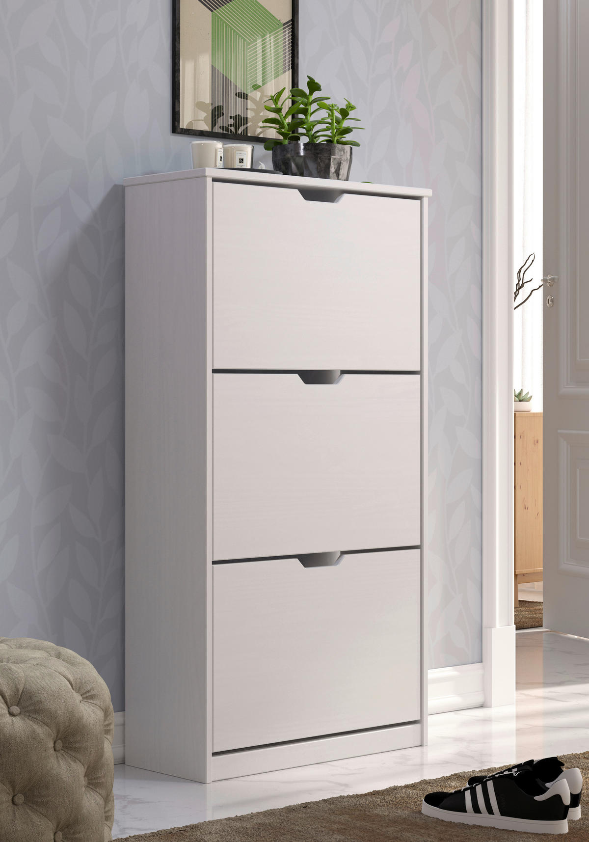 Schuhkipper Mestre B/H/T: ca. 60x114x25 cm Mestre - weiß (60,00/114,00/25,00cm)