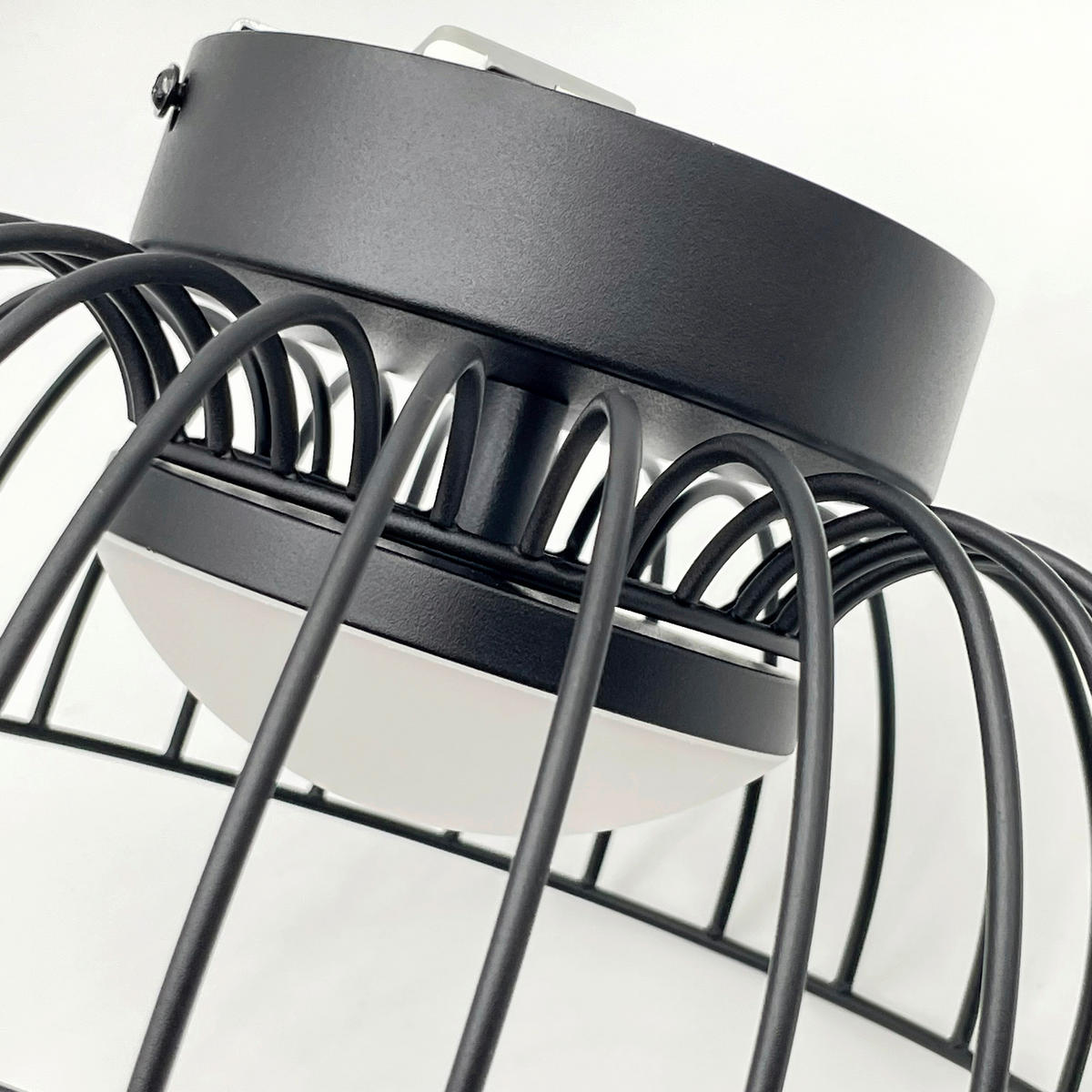 Lamkur Deckenleuchte schwarz Stahl B/H/L: ca. 27x27x17 cm Betsy - schwarz (17,00/27,00/27,00cm) - Lamkur