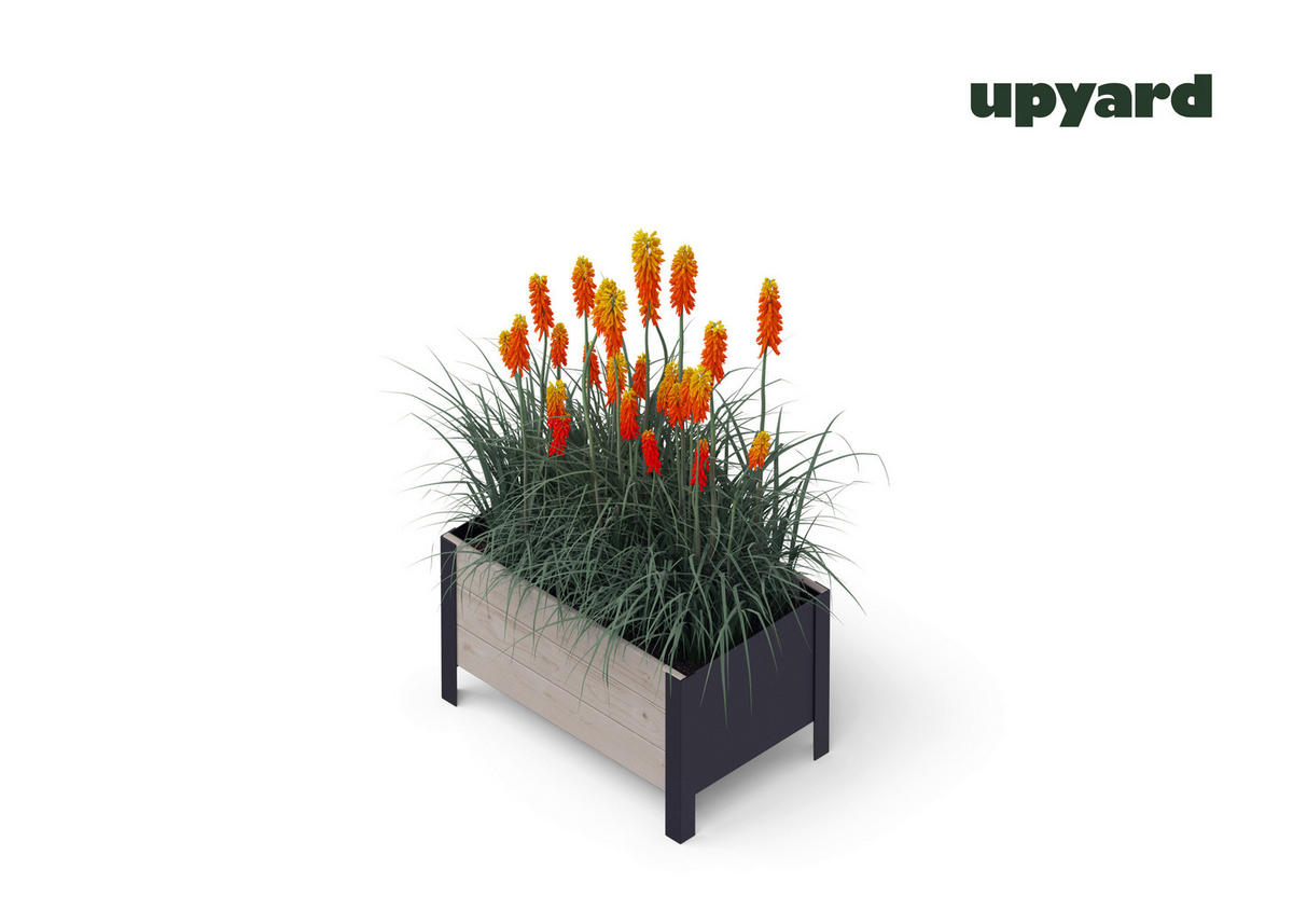UPYARD Hochbeet MODERN grau Holz B/H/L: ca. 36x32x58 cm MODERN - grau (58,00/36,00/32,00cm) - UPYARD