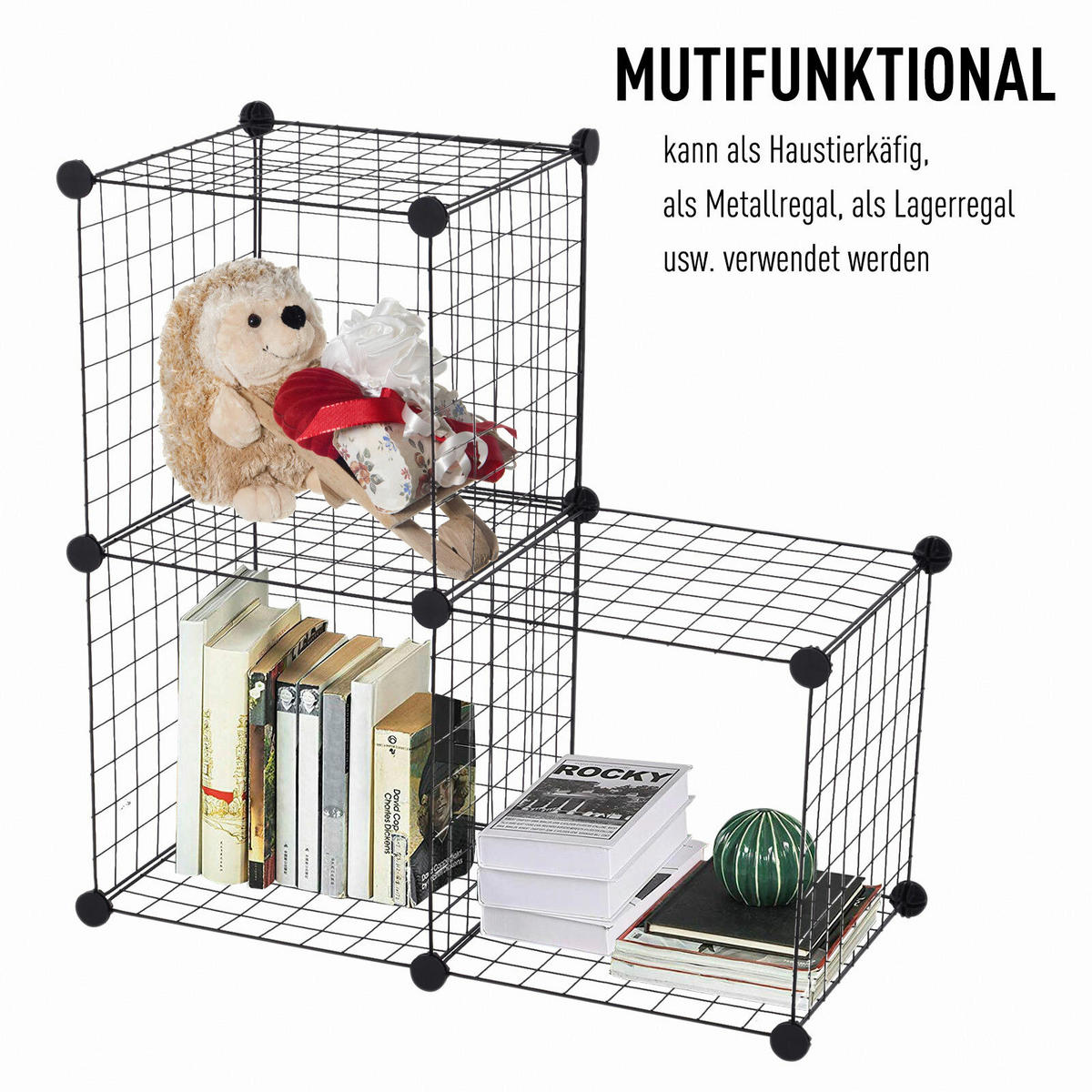 PawHut Freigehege schwarz Metall B/H/L: ca. 73x36x106 cm Freigehege - schwarz (106,00/73,00/36,00cm) - PawHut