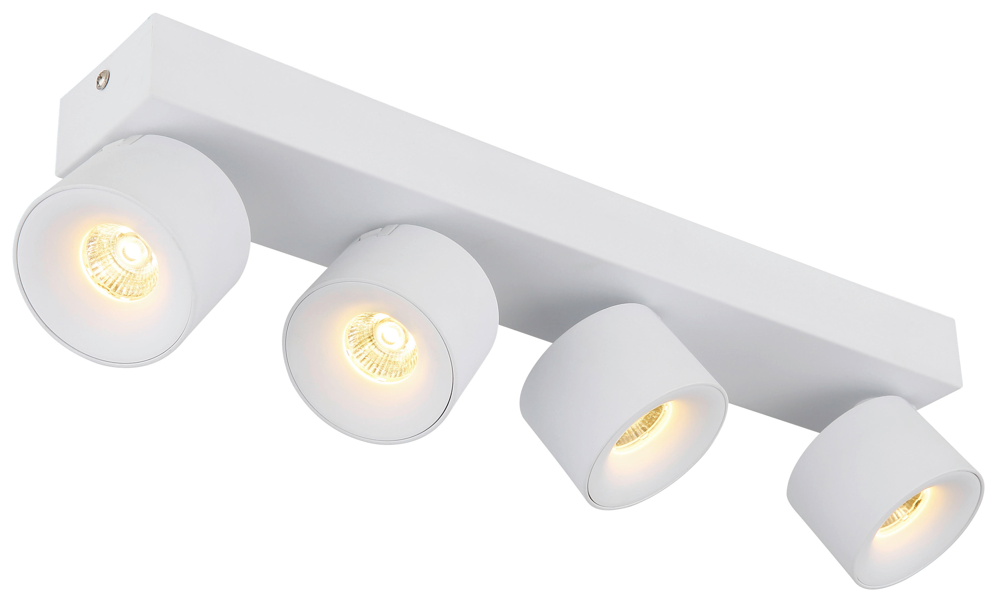 GLOBO LED-Spot weiß Aluminium Metall B/H/T: ca. 7,2x12x45,5 cm 4 Brennstellen RAE - weiß (7,20/12,00/45,50cm) - GLOBO