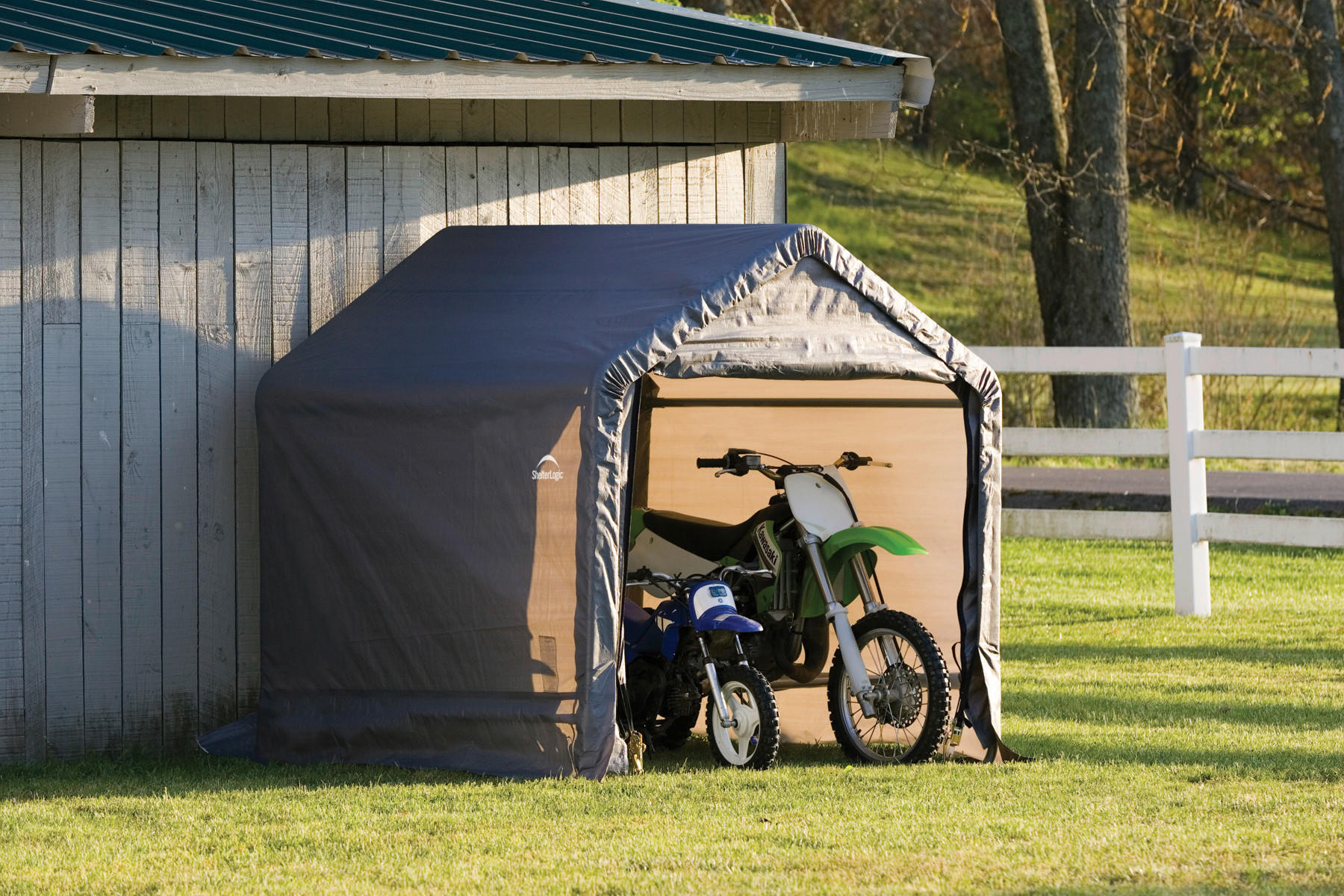 ShelterLogic Gartenhaus Shed-in-a-Box grau B/H/T: ca. 180x183x196 cm Shed-in-a-Box - grau (180,00/183,00/196,00cm) - ShelterLogic