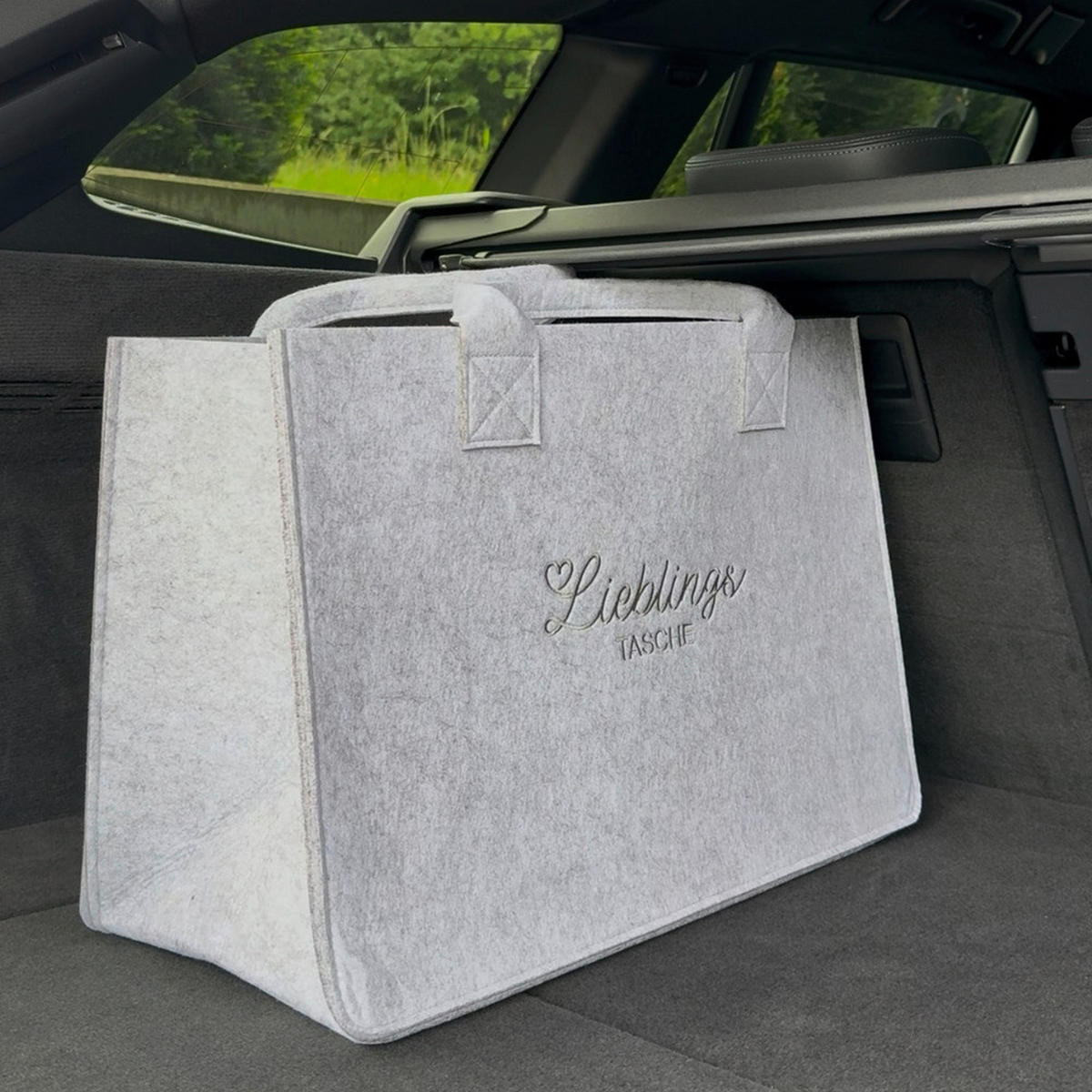 Kesper Tasche Filz grau Polyester B/H/L: ca. 25x34x50 cm Tasche_Filz - grau (50,00/25,00/34,00cm) - Kesper