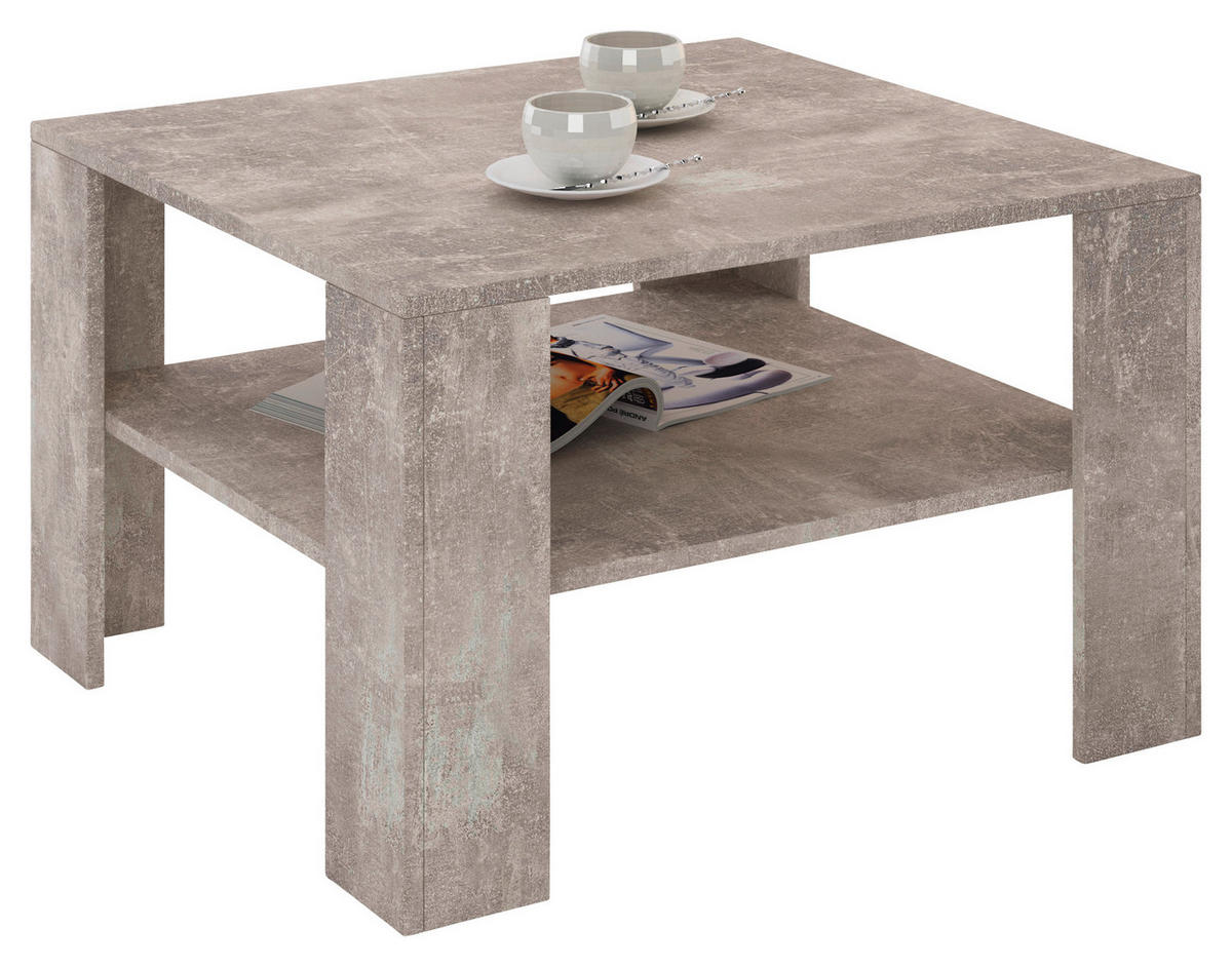 Couchtisch Venta VET01 Beton Optik B/H/T: ca. 68x41x68 cm Venta VET01 - Beton (68,00/41,00/68,00cm)