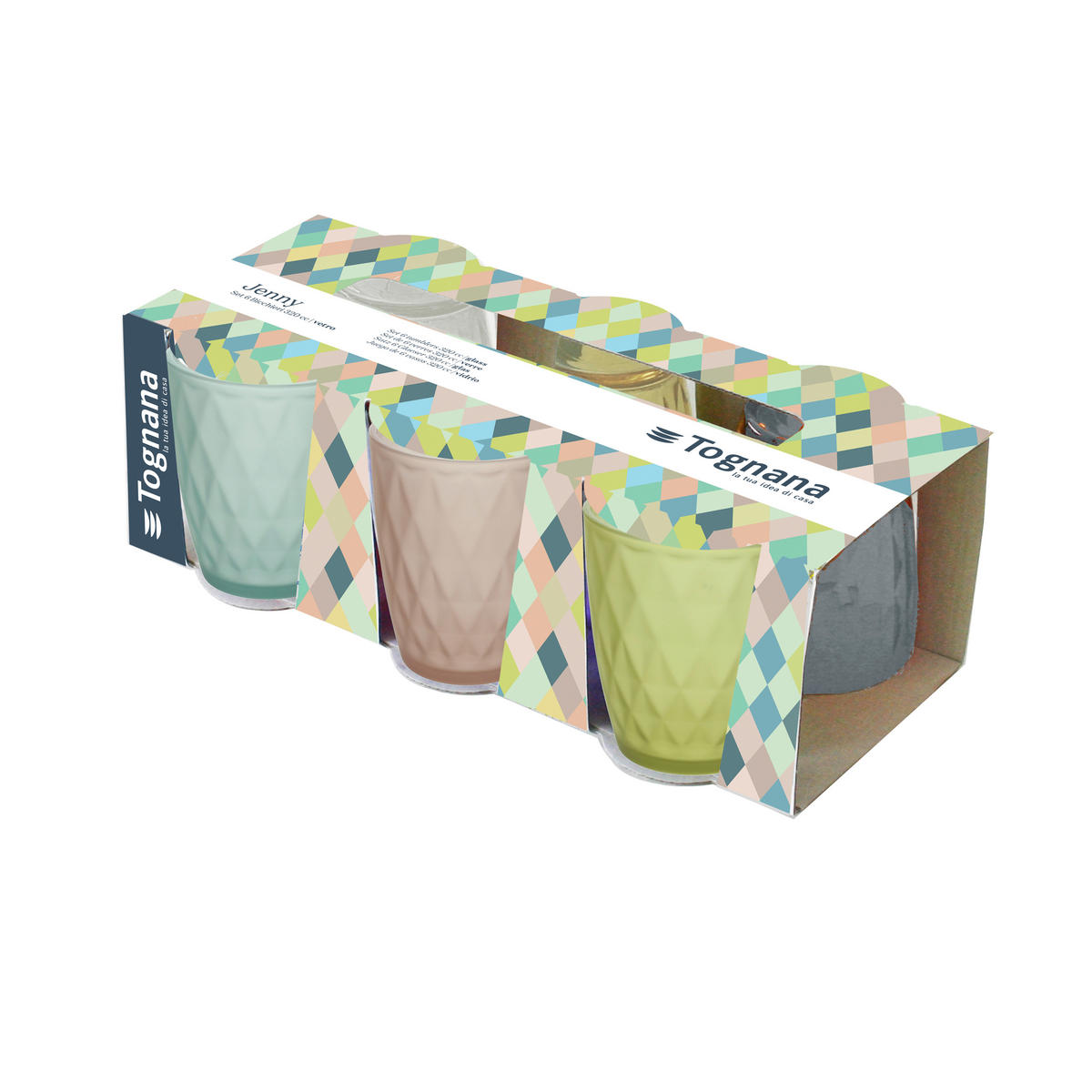 TOGNANA Trinkgläserset Jenny Pastel bunt Jenny Pastel - bunt - TOGNANA