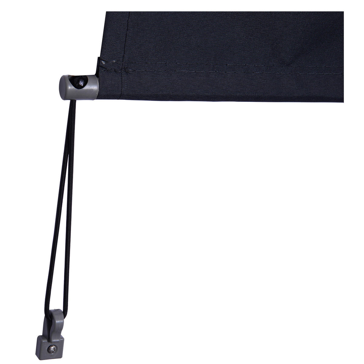Senkrechtmarkise mit Handkurbel dunkelgrau H/L: ca. 200x140 cm Senkrechtmarkise_mit_Handkurbel - dunkelgrau (140,00cm) - Outsunny