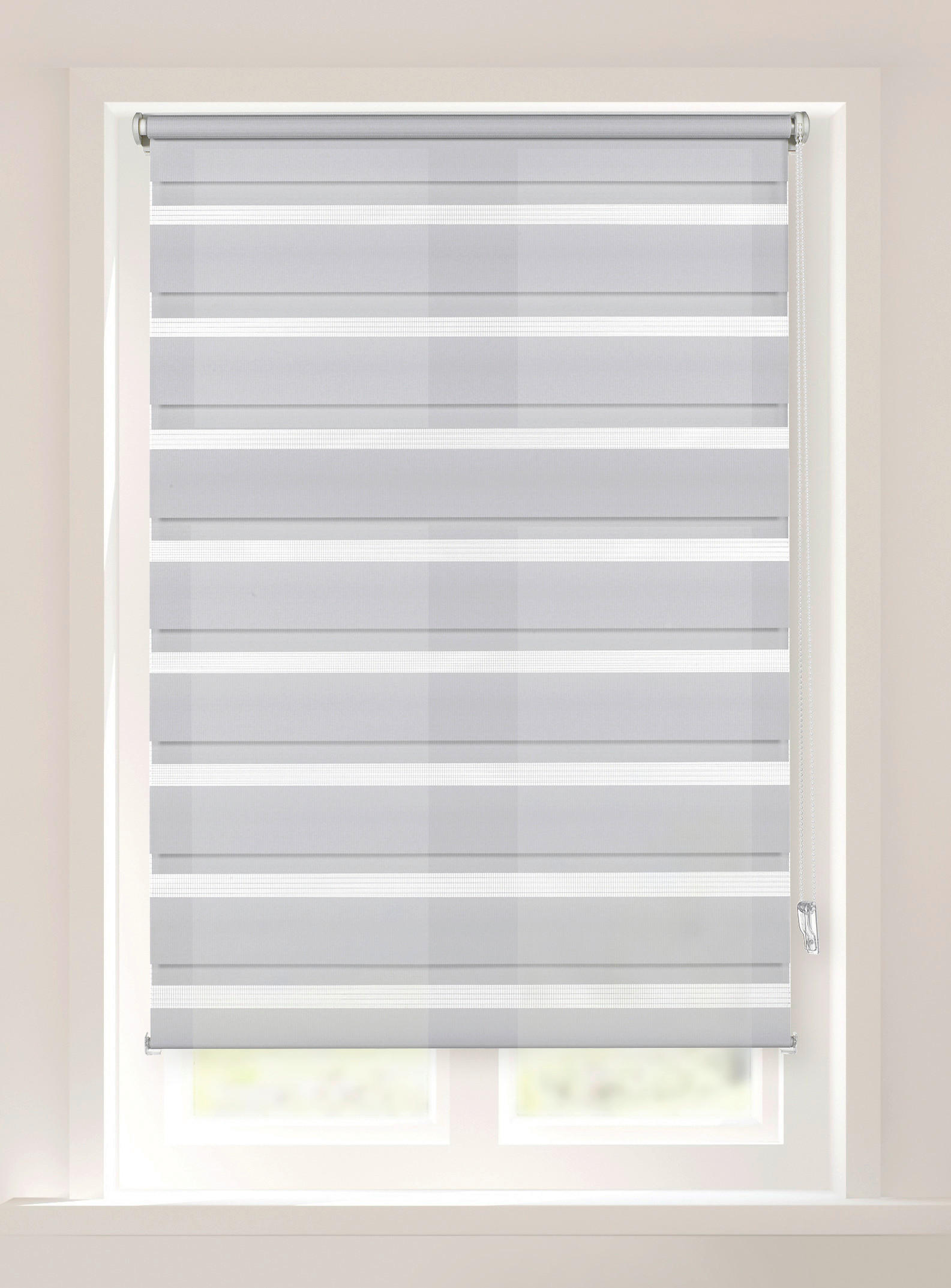 Doppelrollo hellgrau B/L: ca. 82x200 cm Doppelrollo - hellgrau (82,00/200,00cm) - Boviva