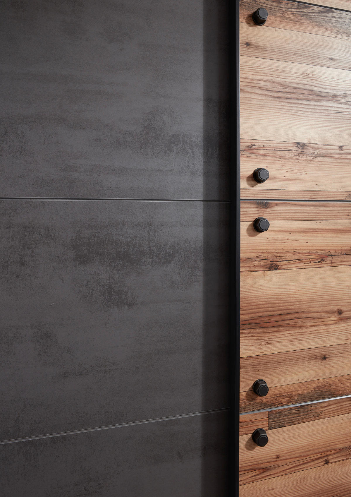 Schwebetürenschrank Dover Alpin Lodge Nachbildung Betonoxid Optik B/H/T: ca. 270x210x60 cm Dover - Alpin Lodge (270,00/210,00/60,00cm)