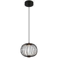 GLOBO LED-Pendelleuchte schwarz Aluminium Metall H/D: ca. 150x30 cm GALWAY - schwarz (30,00/150,00cm) - GLOBO