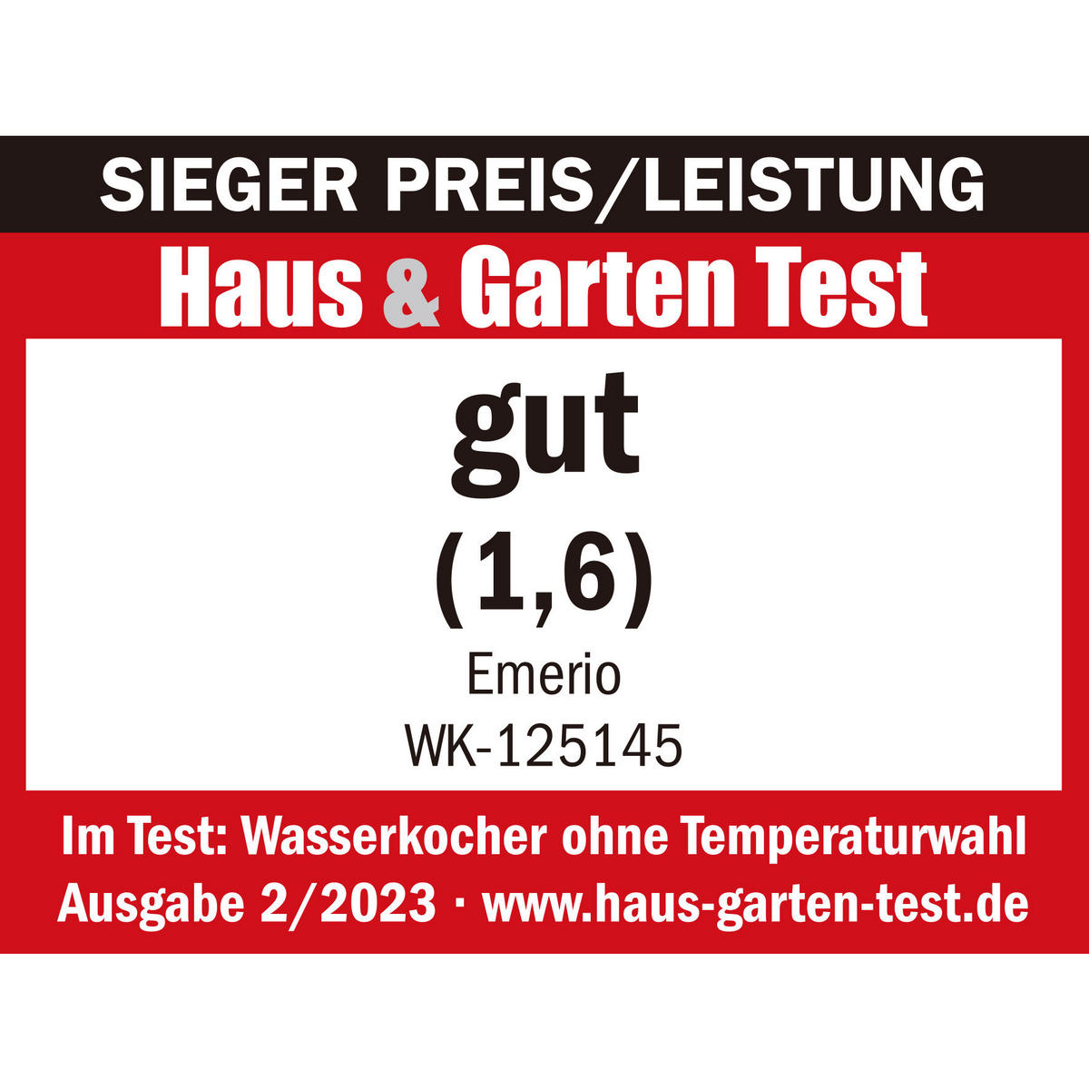 Emerio Glas-Wasserkocher WK-125145 transparent Glas B/H/T: ca. 15,6x24,8x21,9 cm ca. 1,2 l Wasserkocher_Glas WK-125145 - transparent (15,60/24,80/21,90cm) - Emerio