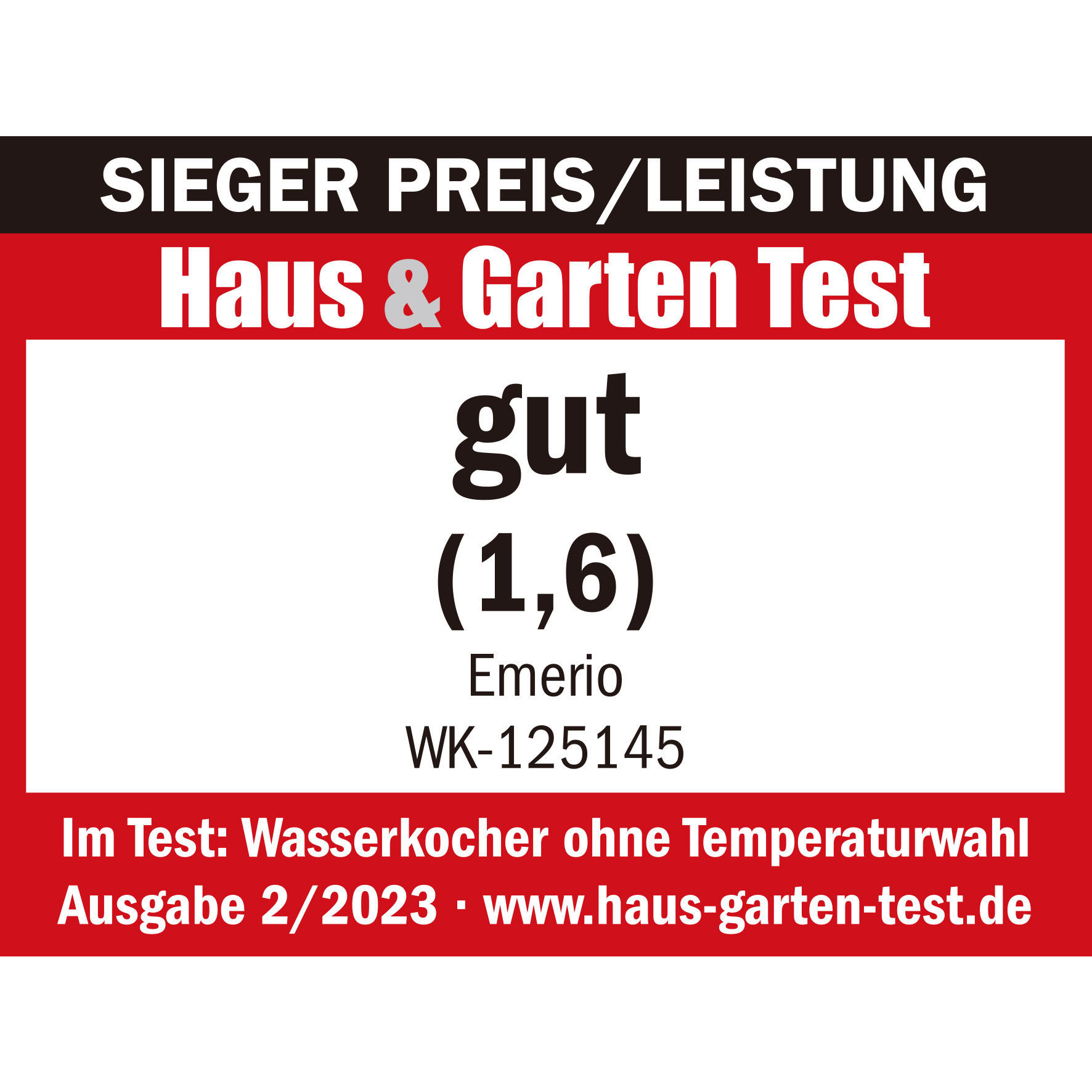 Emerio Glas-Wasserkocher WK-125145 trans...