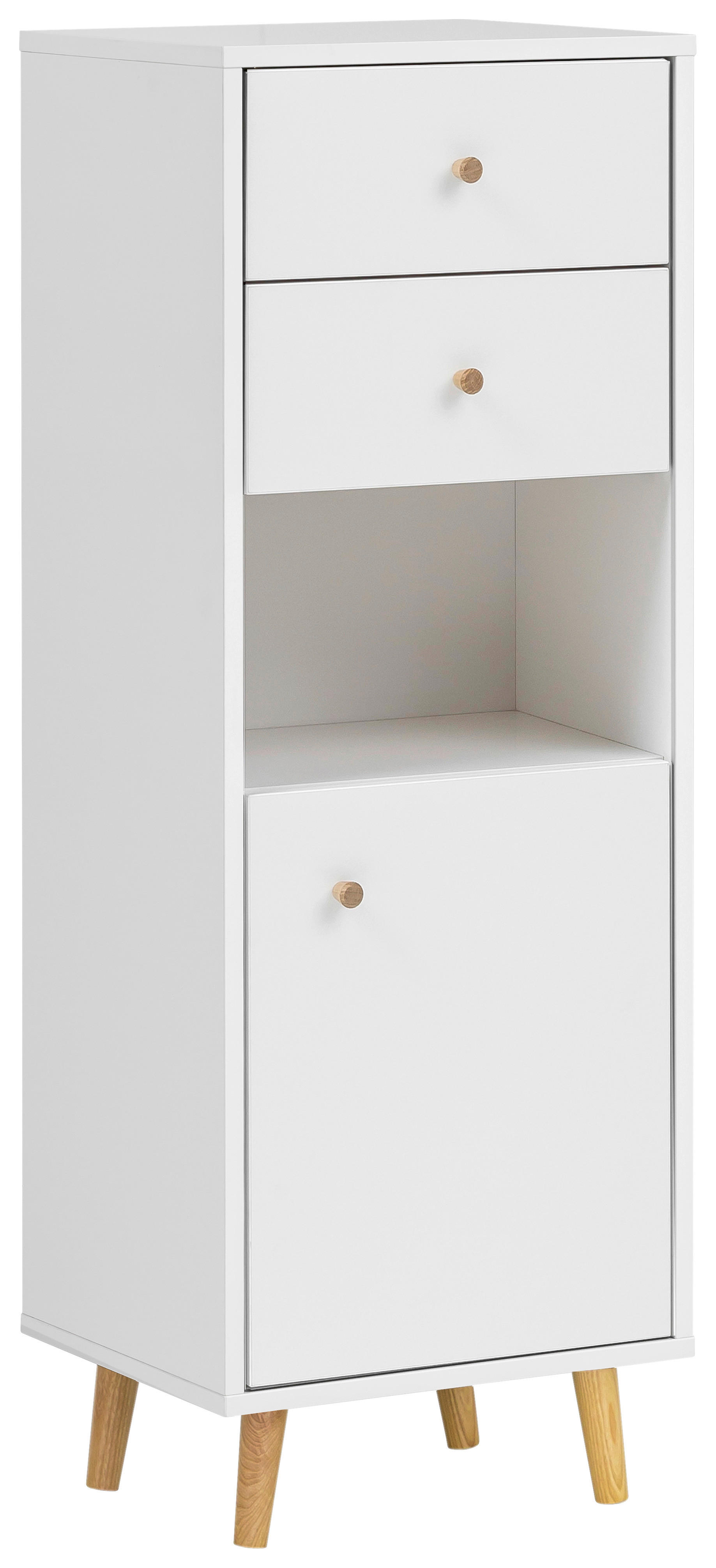 Highboard Bjarne weiß matt B/H/T: ca. 113,4x40,3x33,05 cm