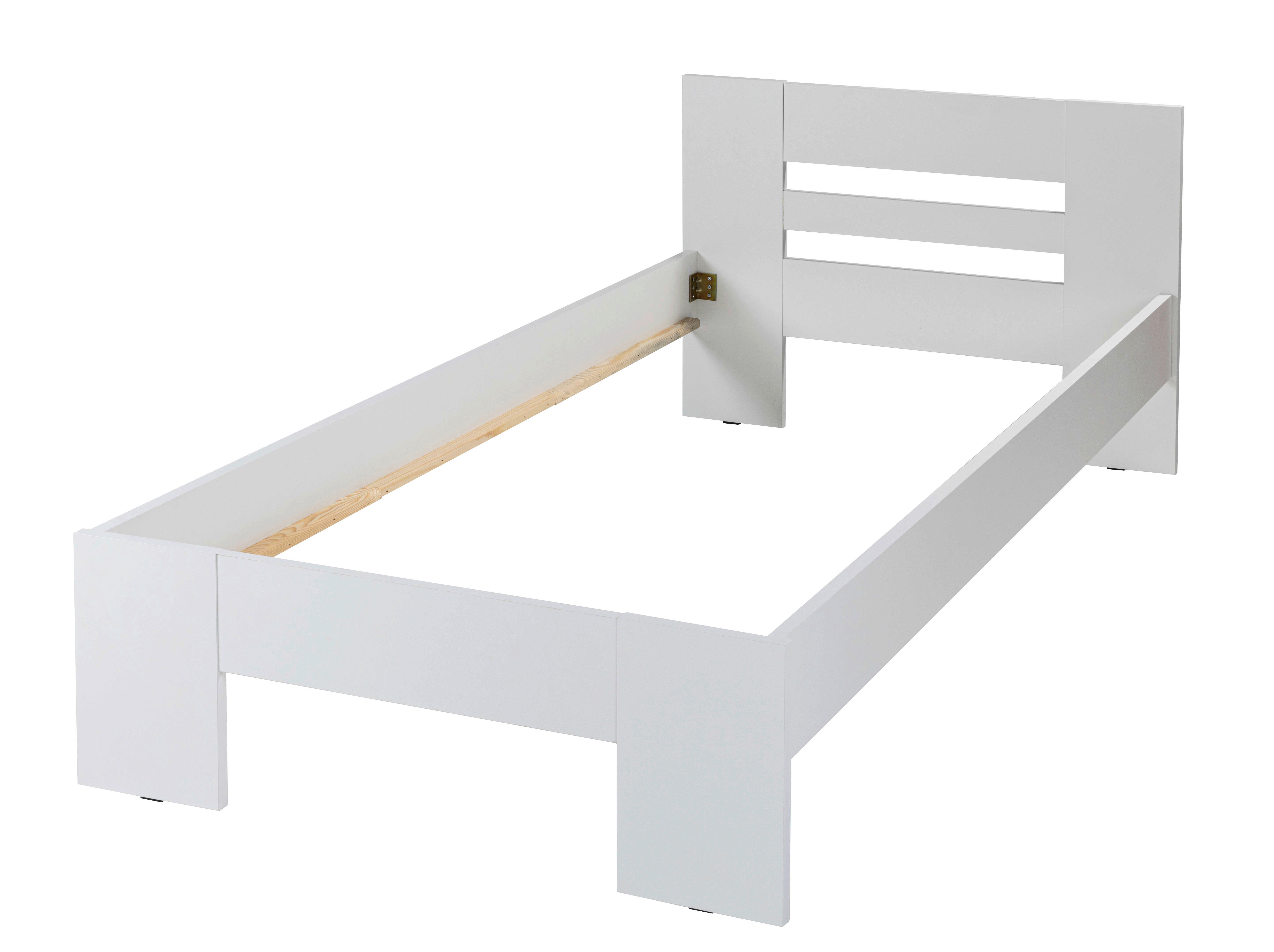 Bett Annik 90x200 weiß Annik 90x200 - weiß (204,00/96,00/71,00cm) - Inter Link