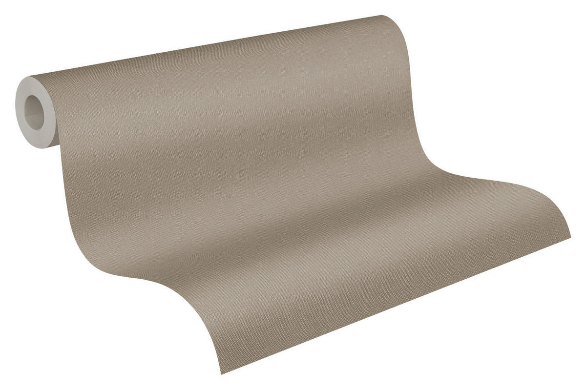 A.S.Creation Vliestapete Terra Uni braun B/L: ca. 53x1005 cm Terra - braun (53,00/1005,00cm) - A.S.Creation