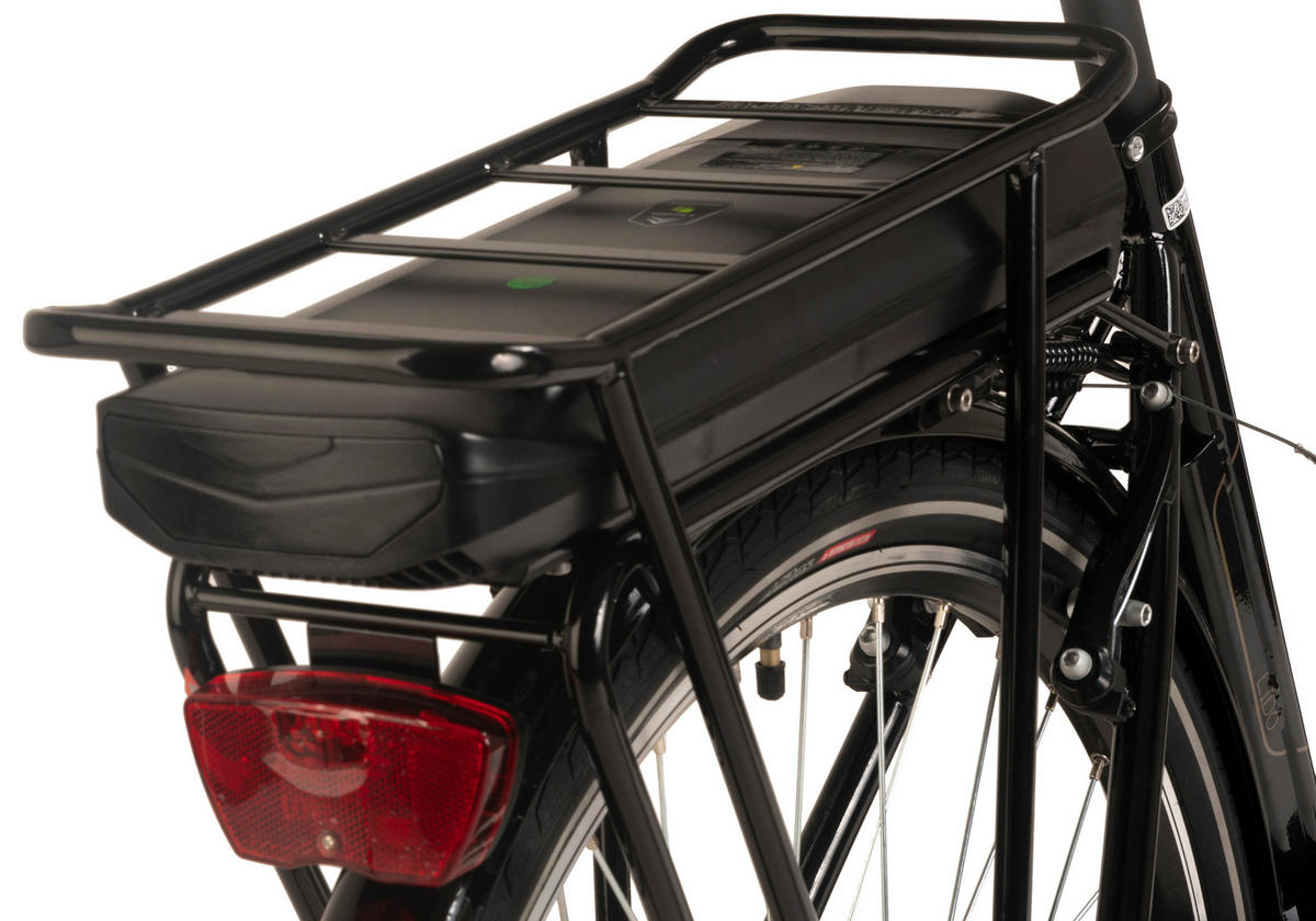 Hollandia City E-Bike Lido 334E 28 Zoll Rahmenhöhe 49 cm 8 Gänge schwarz schwarz ca. 250 W ca. 36 V ca. 28 Zoll Lido - schwarz - Hollandia