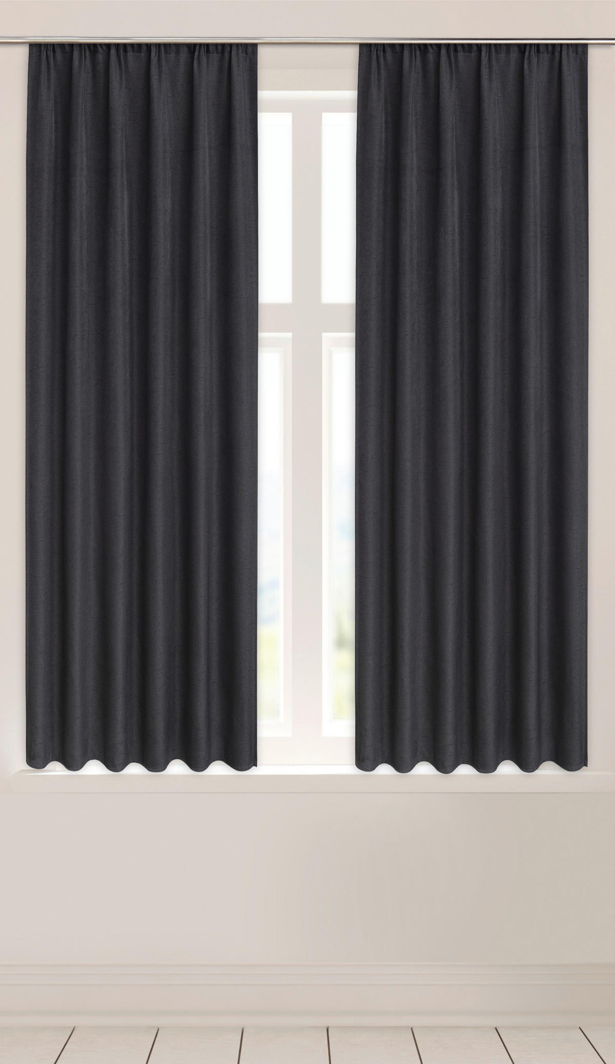 Verdunklungsvorhang Henry anthrazit B/L: ca. 135x175 cm Henry - anthrazit (135,00/175,00cm) - silver edition