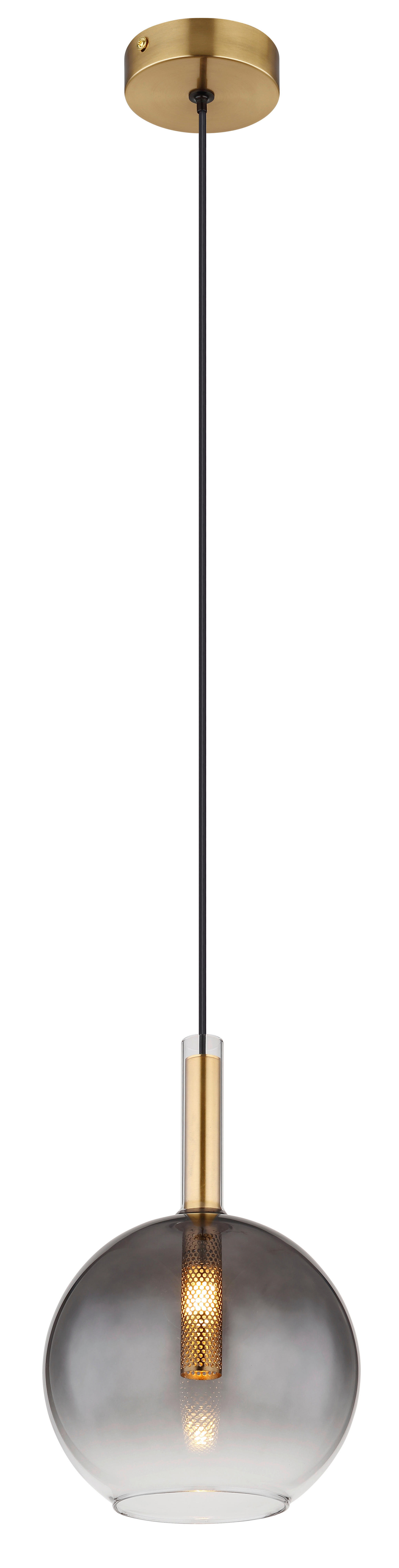 GLOBO Pendelleuchte klar messing Metall H/D: ca. 120x18 cm G9 1 Brennstellen ELISABETH - klar/messing (18,00/120,00cm) - GLOBO