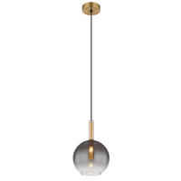 GLOBO Pendelleuchte klar messing Metall H/D: ca. 120x18 cm G9 1 Brennstellen ELISABETH - klar/messing (18,00/120,00cm) - GLOBO