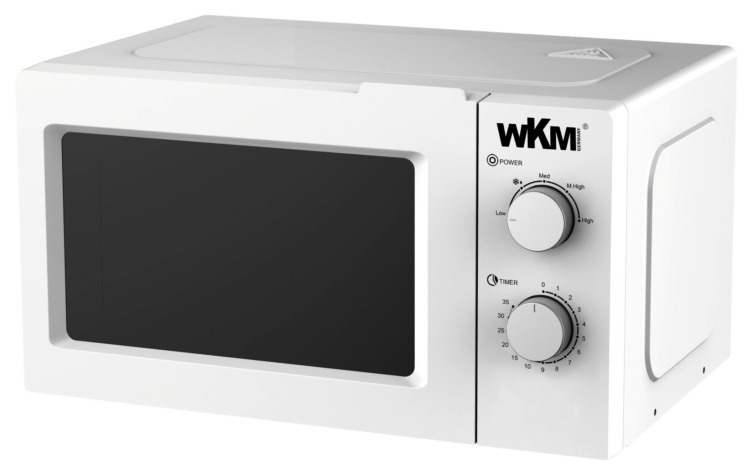 WKM Mikrowelle MW-700.3 weiß Kunststoff B/H/L: ca. 29x49x36 cm