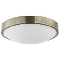 Lamkur Deckenleuchte platin Glas Stahl B/H/L: ca. 37x8x37 cm E27 2 Brennstellen JONAS - platin (37,00/37,00/8,00cm) - Lamkur