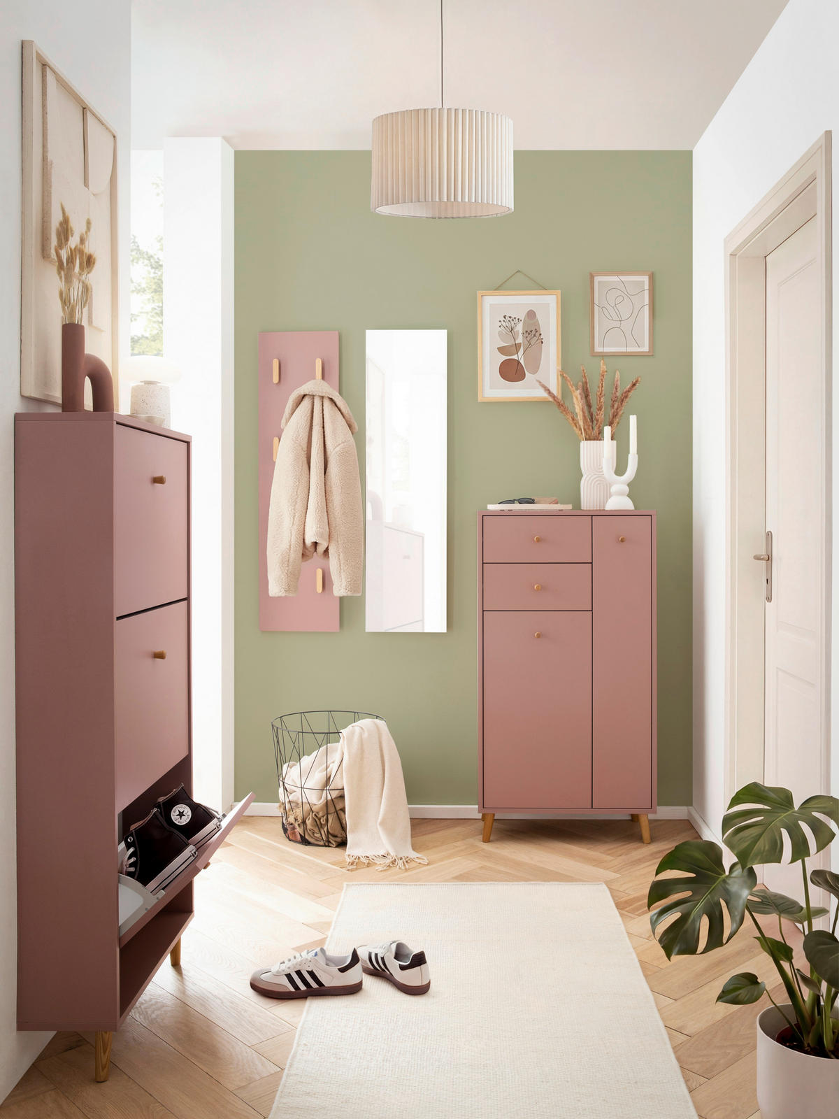 Highboard Bjarne mauve B/H/T: ca. 60,2x103,4x33,05 cm Bjarne - mauve (60,20/103,40/33,05cm) - Schildmeyer