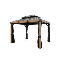 Sojag Pavillon Fontana braun Aluminium B/H/L: ca. 364,3x310x298 cm Fontana - braun (298,00/364,30/310,00cm) - Sojag