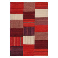 Kayoom Kurzflorteppich Radical 230 mehrfarbig B/L: ca. 160x230 cm Radical 230 - rot/mehrfarbig (160,00/230,00cm) - Kayoom