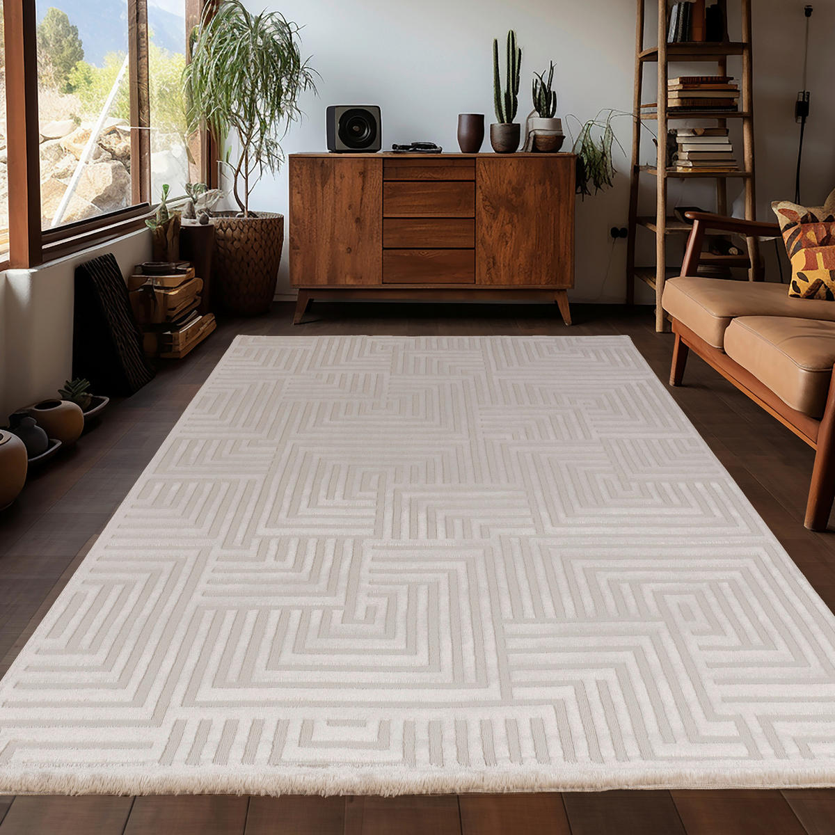 Ayyildiz Teppich SAHARA beige B/L: ca. 280x370 cm SAHARA - beige (280,00/370,00cm) - Ayyildiz