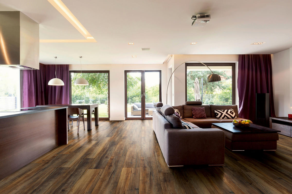 Laminatboden Harbour Oak ca. 2,694 m² im Paket  B/L: ca. 24,4x138 cm pro Paket Harbour Oak ca. 2,694 m² im Paket - (24,40/138,00cm)